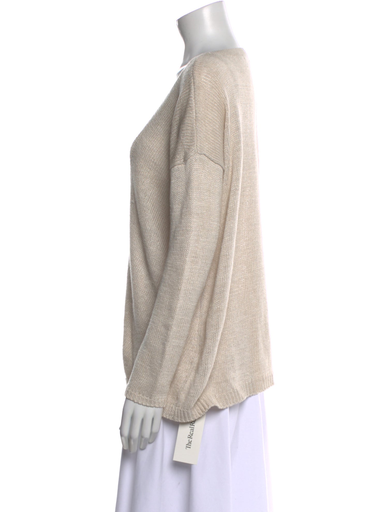 Vince Linen Scoop Neck Sweater