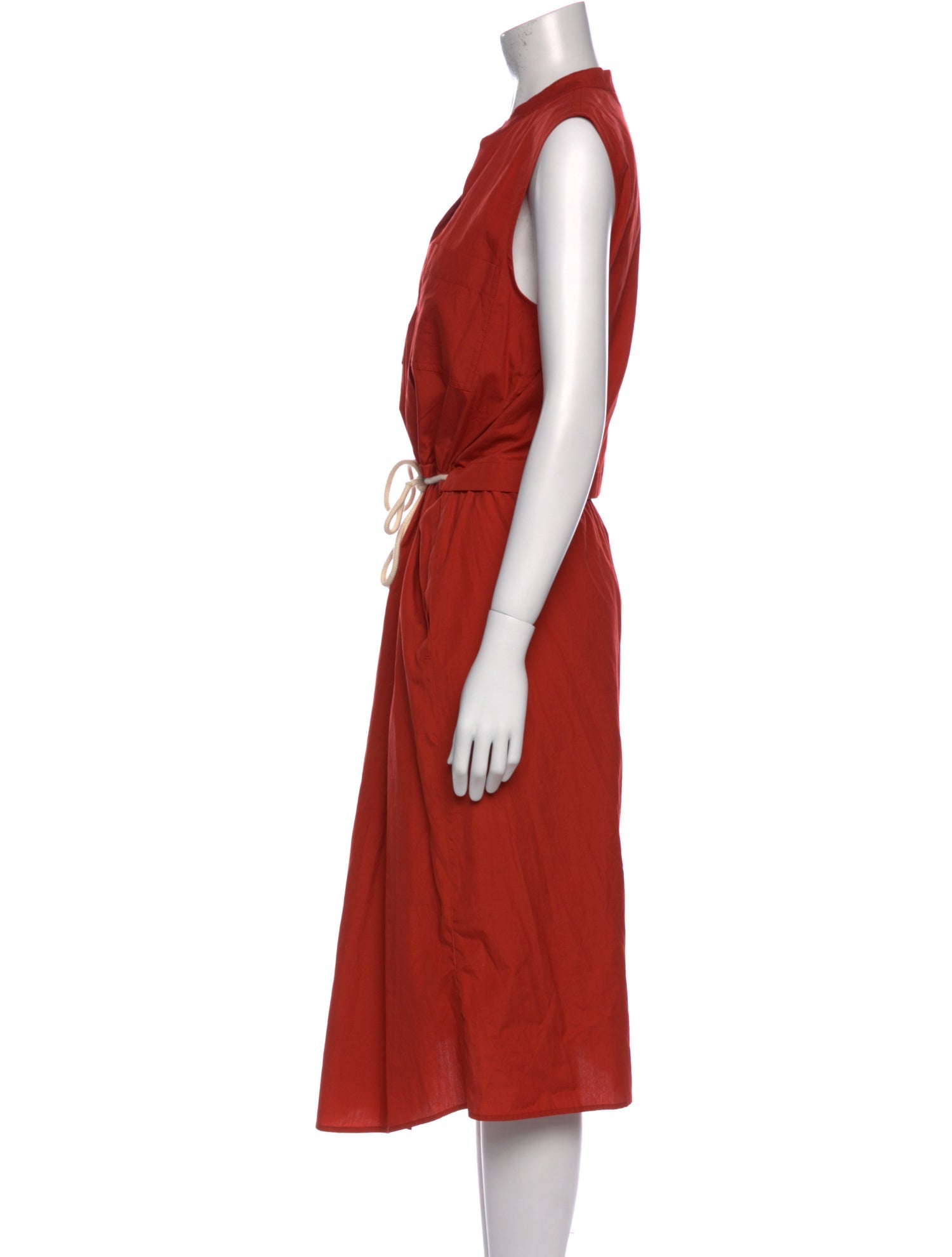 Vince V-Neck Knee-Length Dress