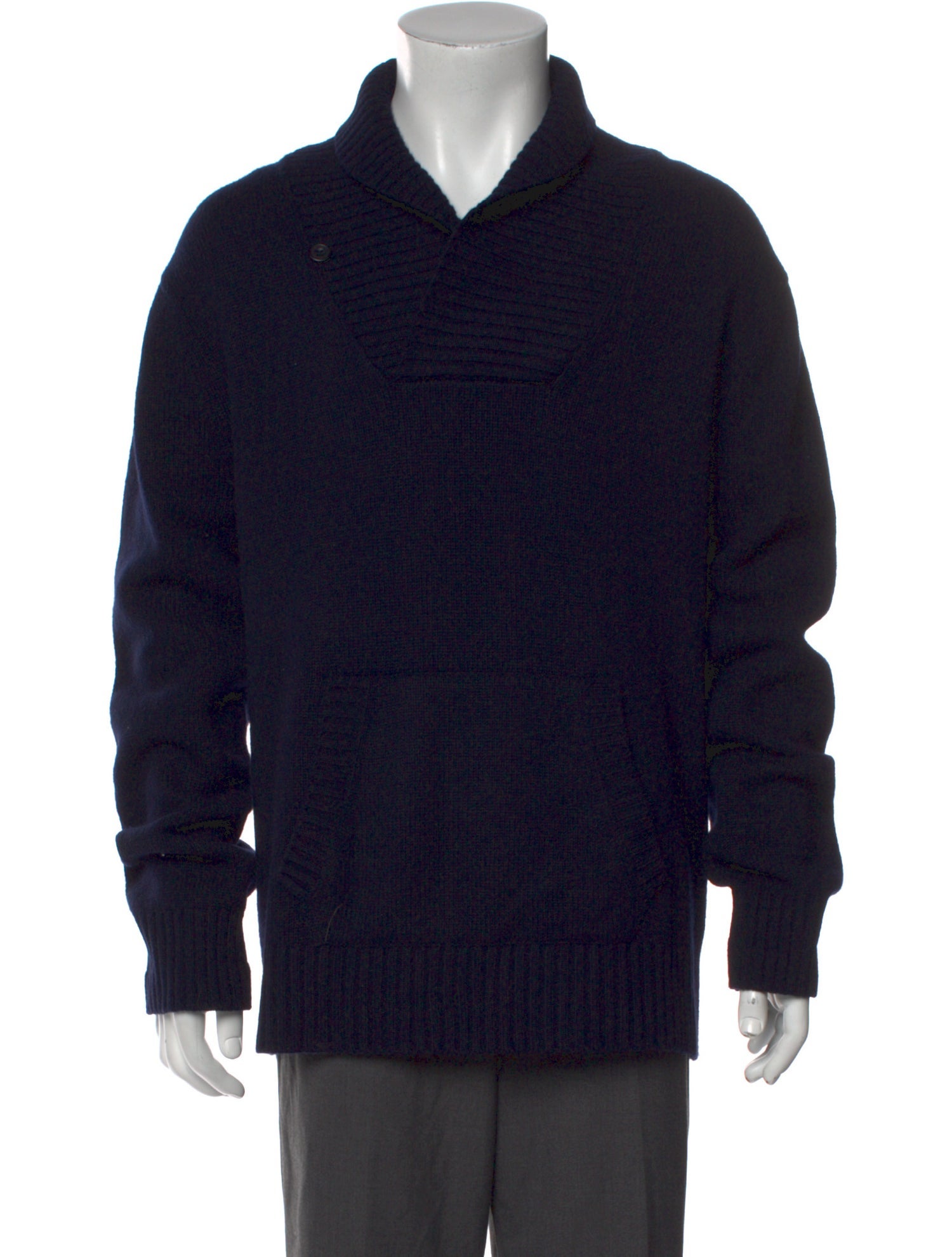 Vince Wool Collar Polo Sweater