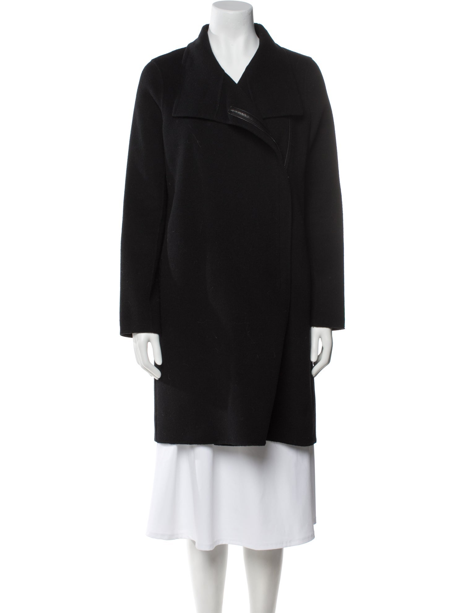 Vince Wool Faux Fur Coat