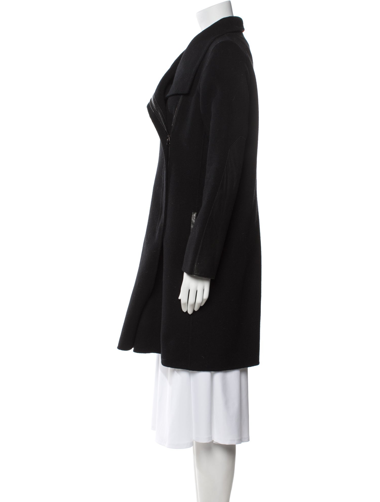 Vince Wool Faux Fur Coat