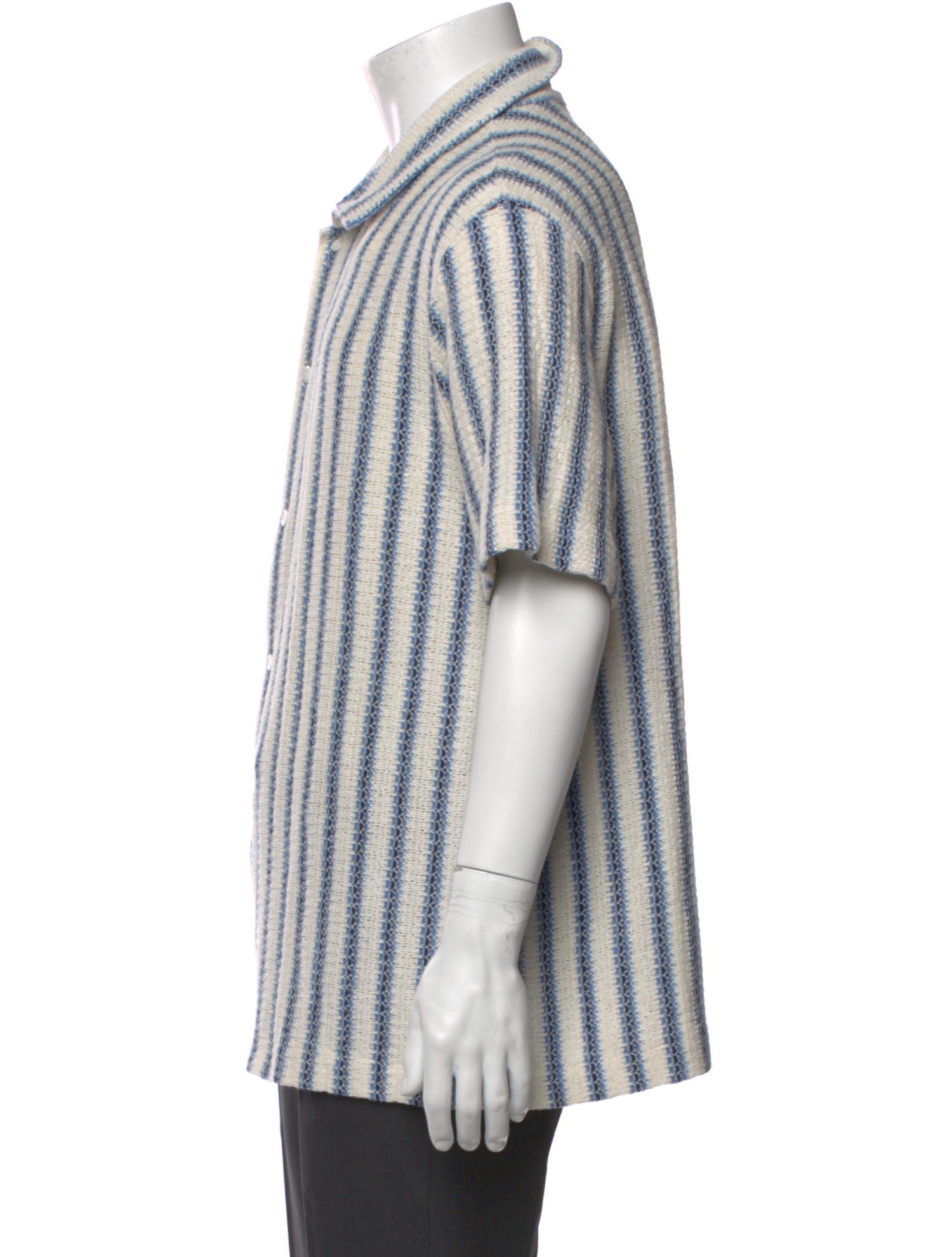 Vince Striped Collar Polo Sweater w/ Tags