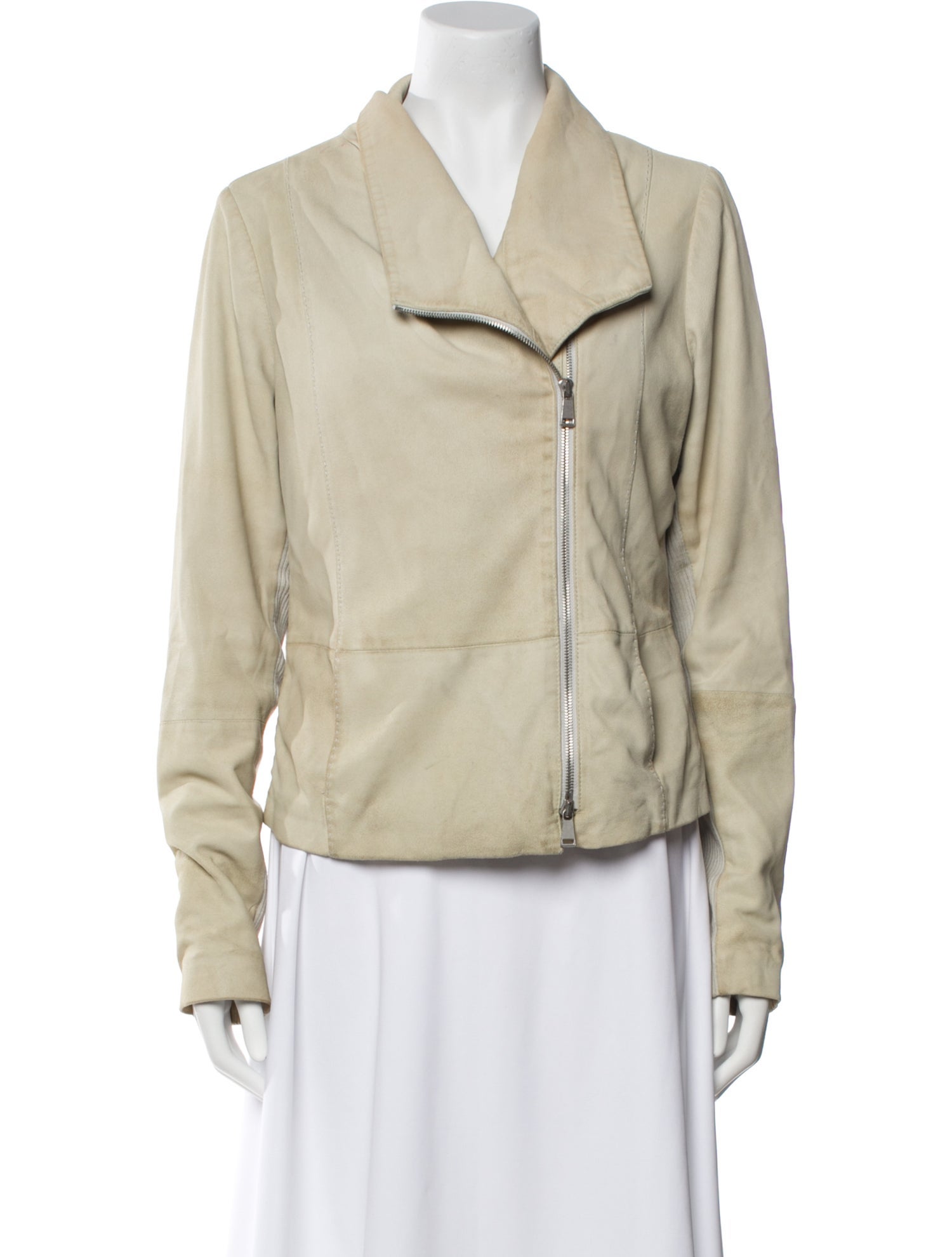 Vince Goat Leather Faux Fur Coat