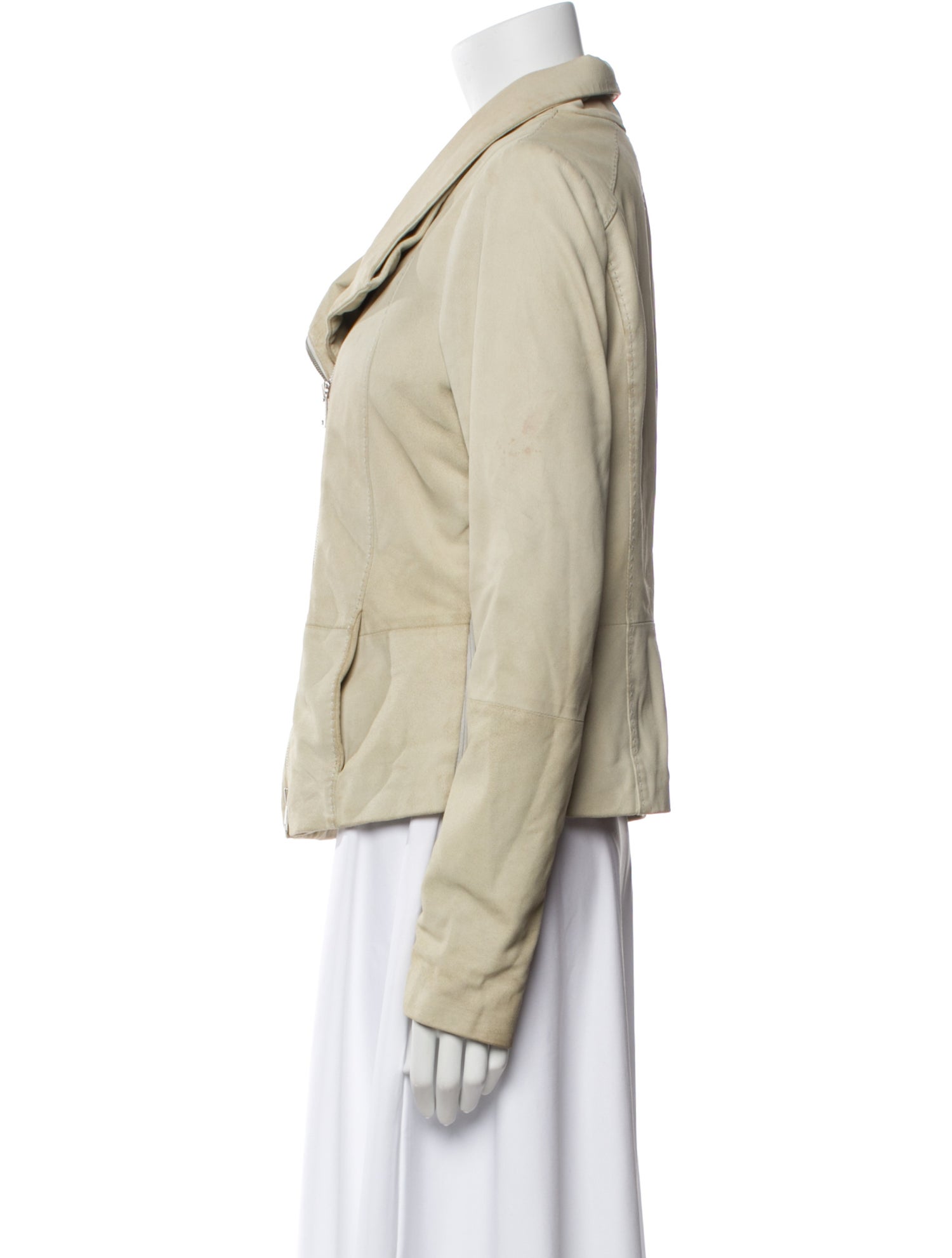 Vince Goat Leather Faux Fur Coat