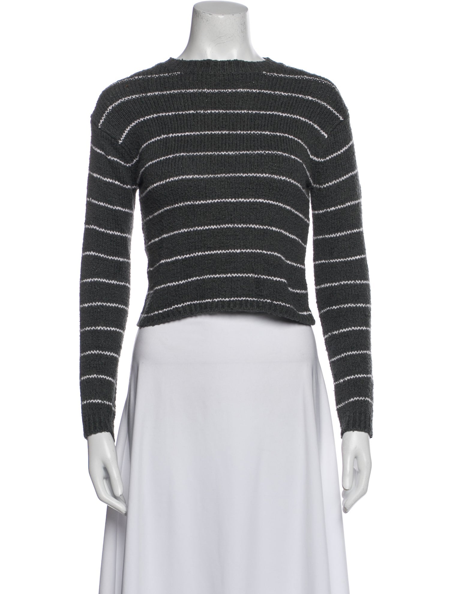 Vince Striped Bateau Neckline Sweater