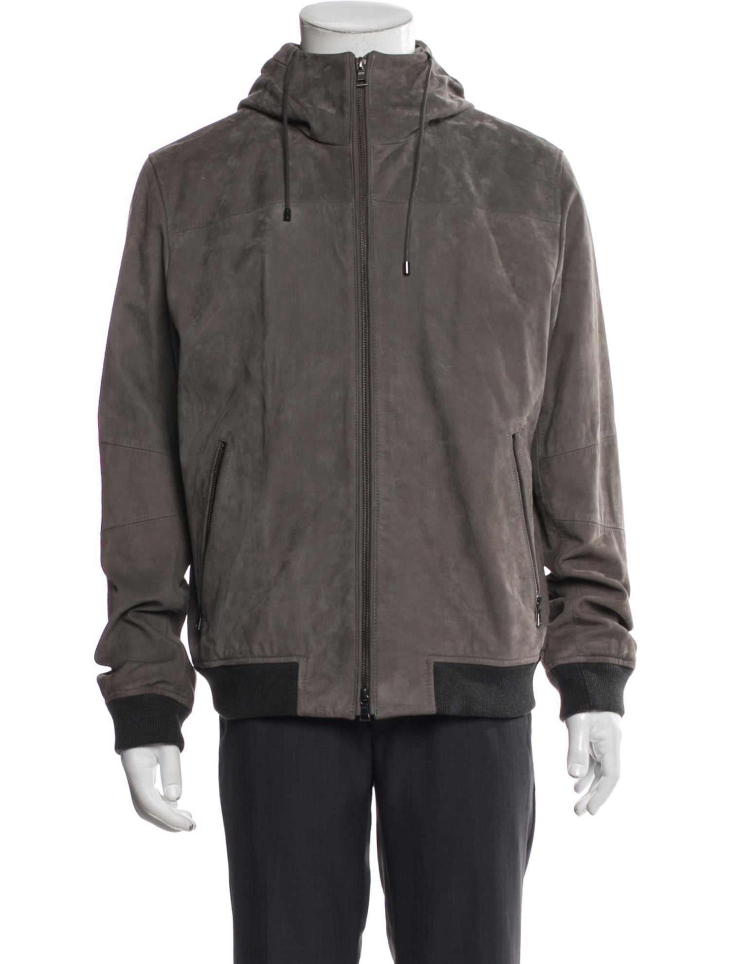 Vince Leather Windbreaker