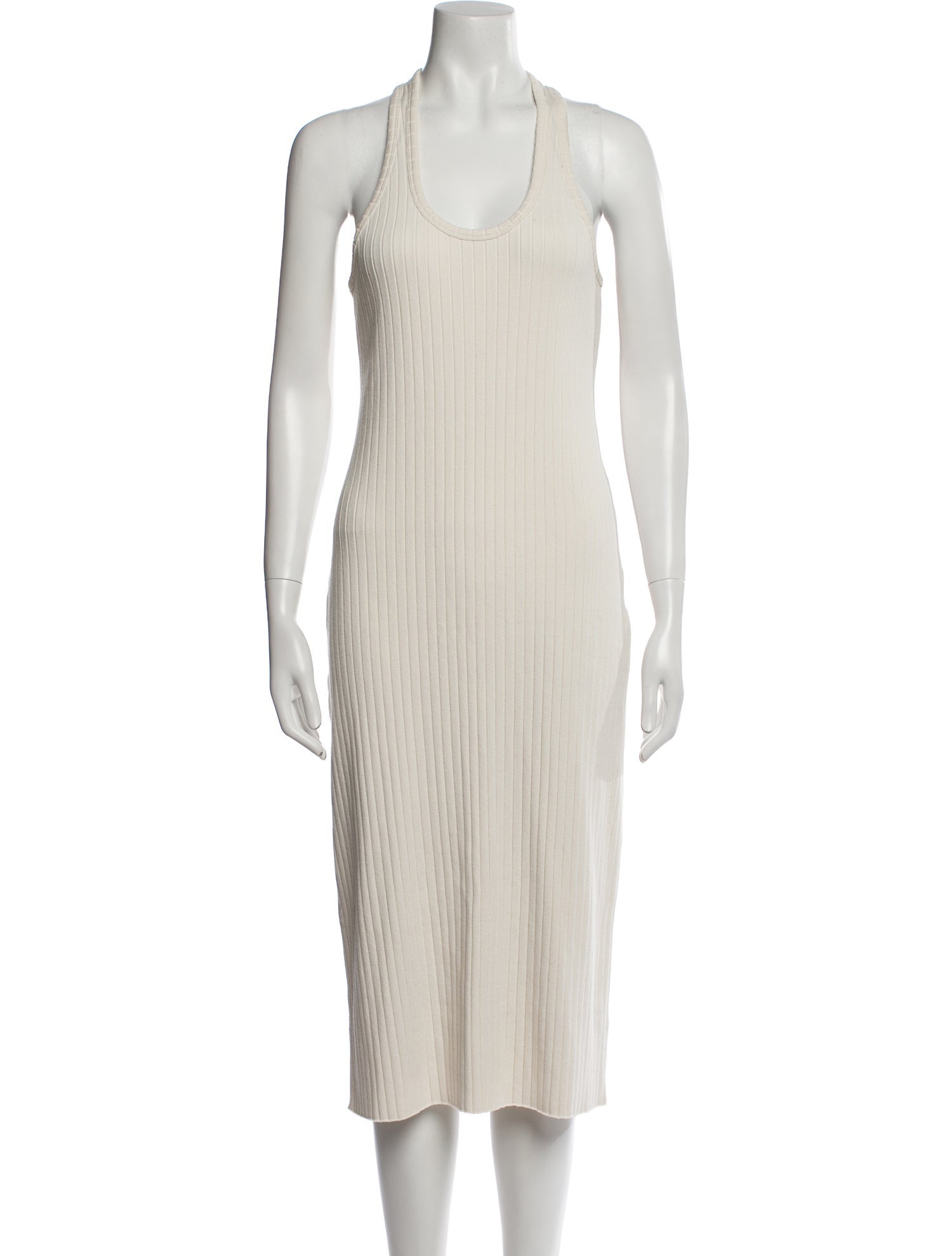 Vince Scoop Neck Midi Length Dress