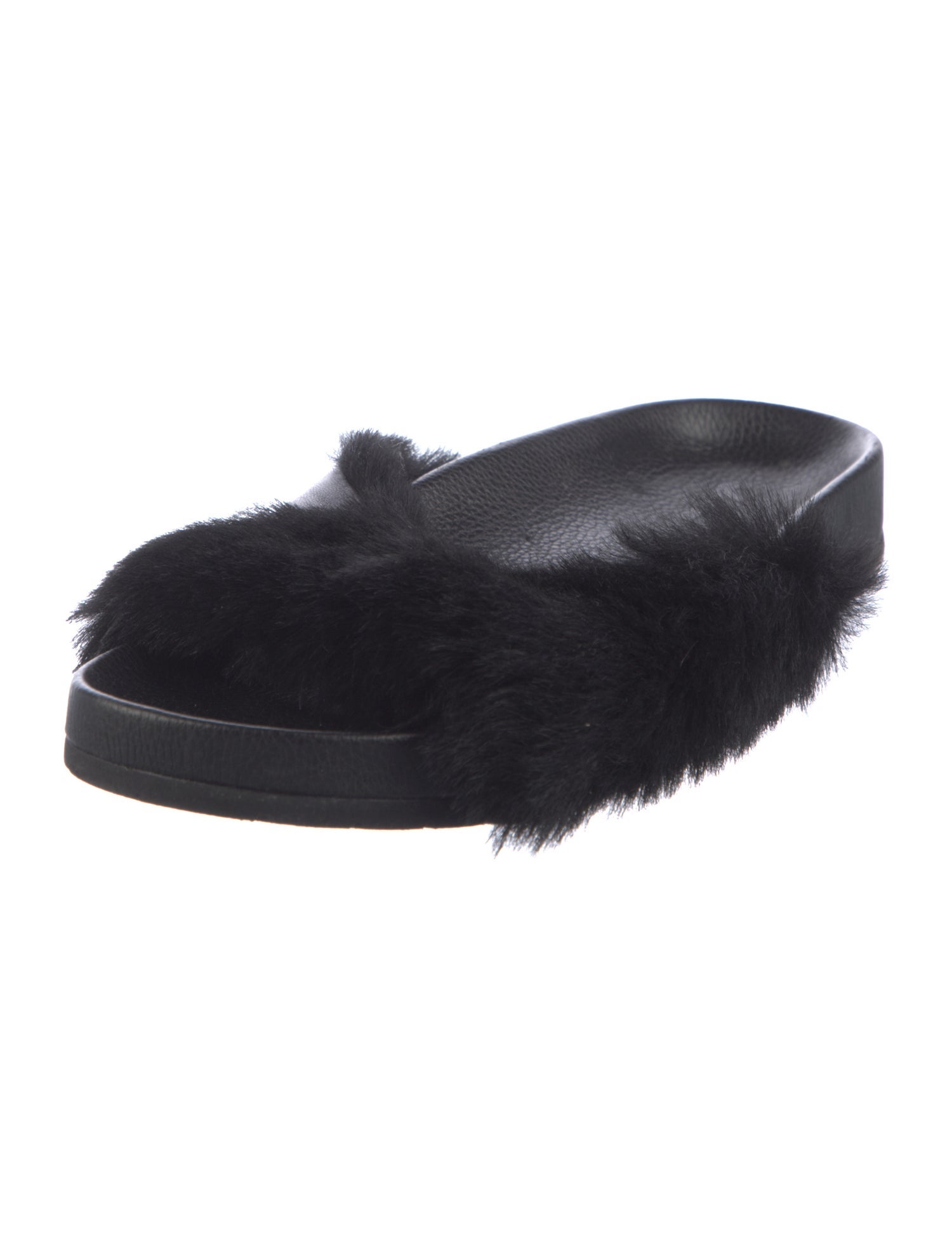Vince Faux Fur Slides