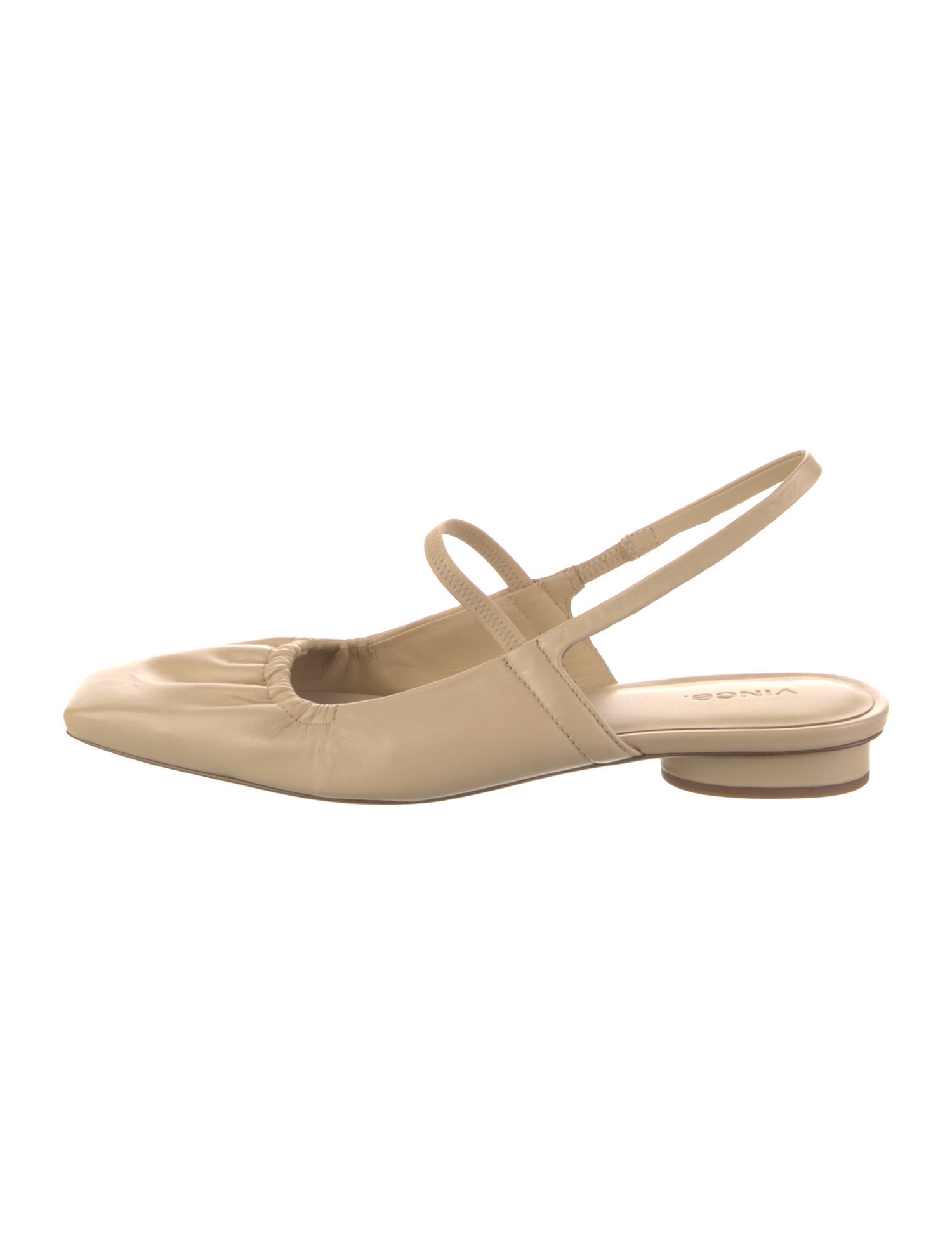 Vince Leather Slingback Flats