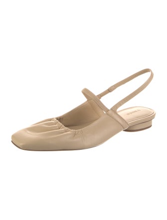 Vince Leather Slingback Flats