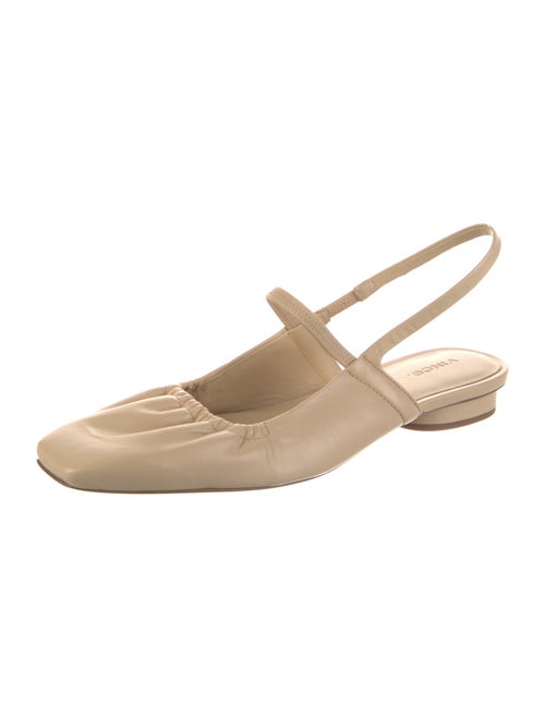 Vince Leather Slingback Flats