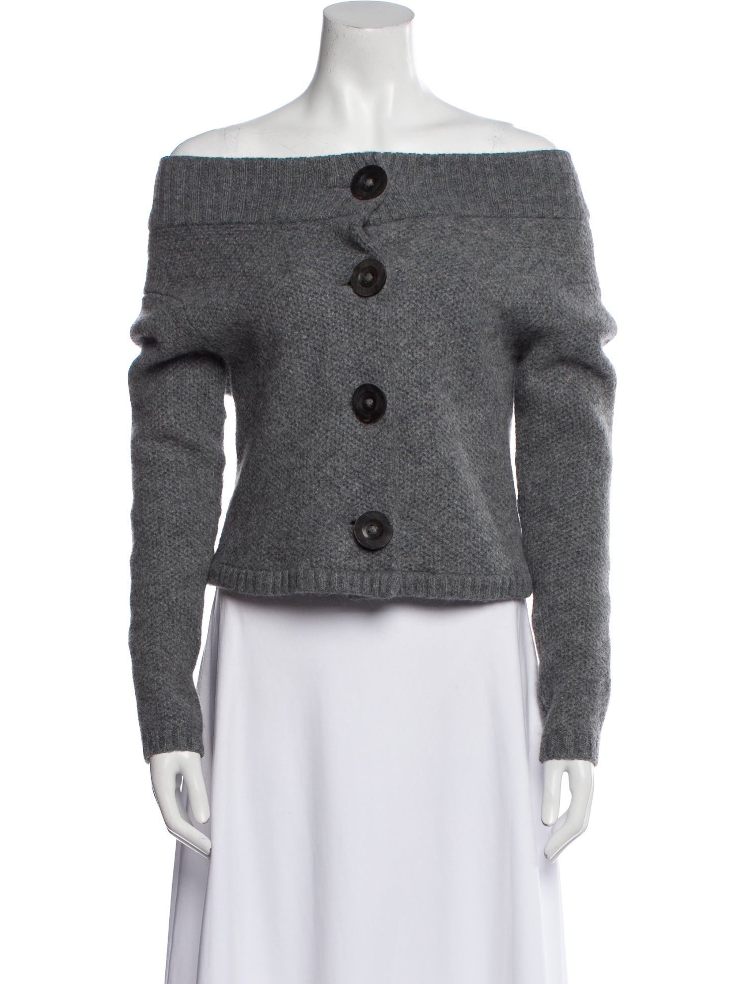 Vince Cashmere Off-The-Shoulder Sweater