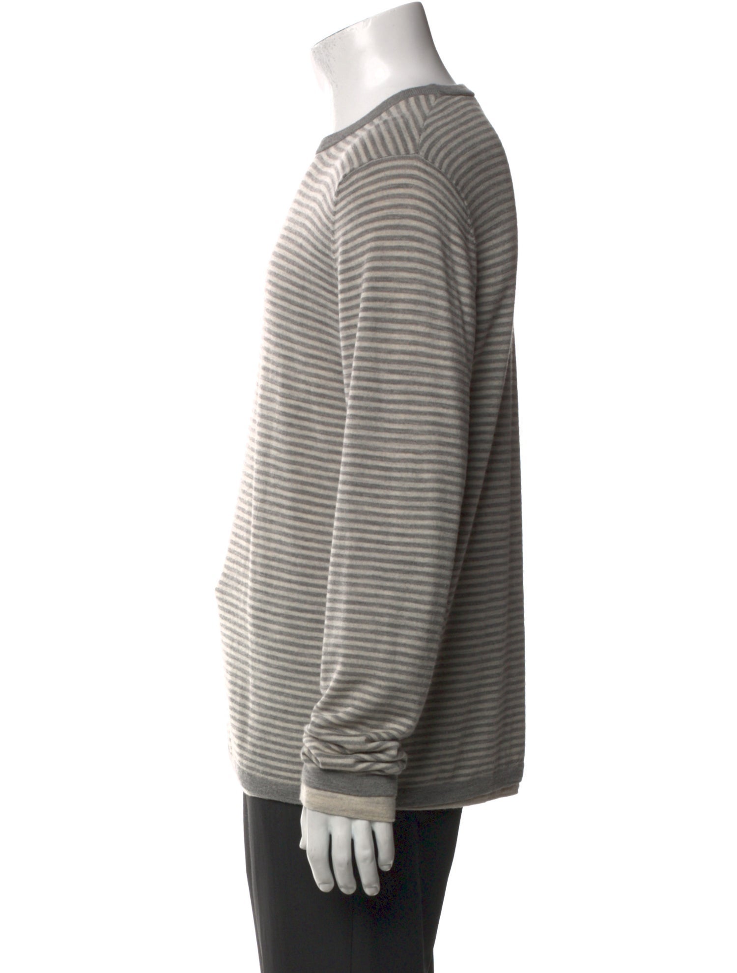 Vince Merino Wool Striped Pullover