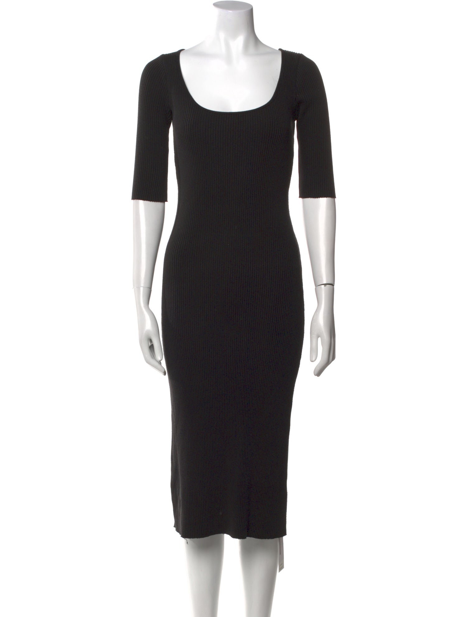 Vince Scoop Neck Midi Length Dress