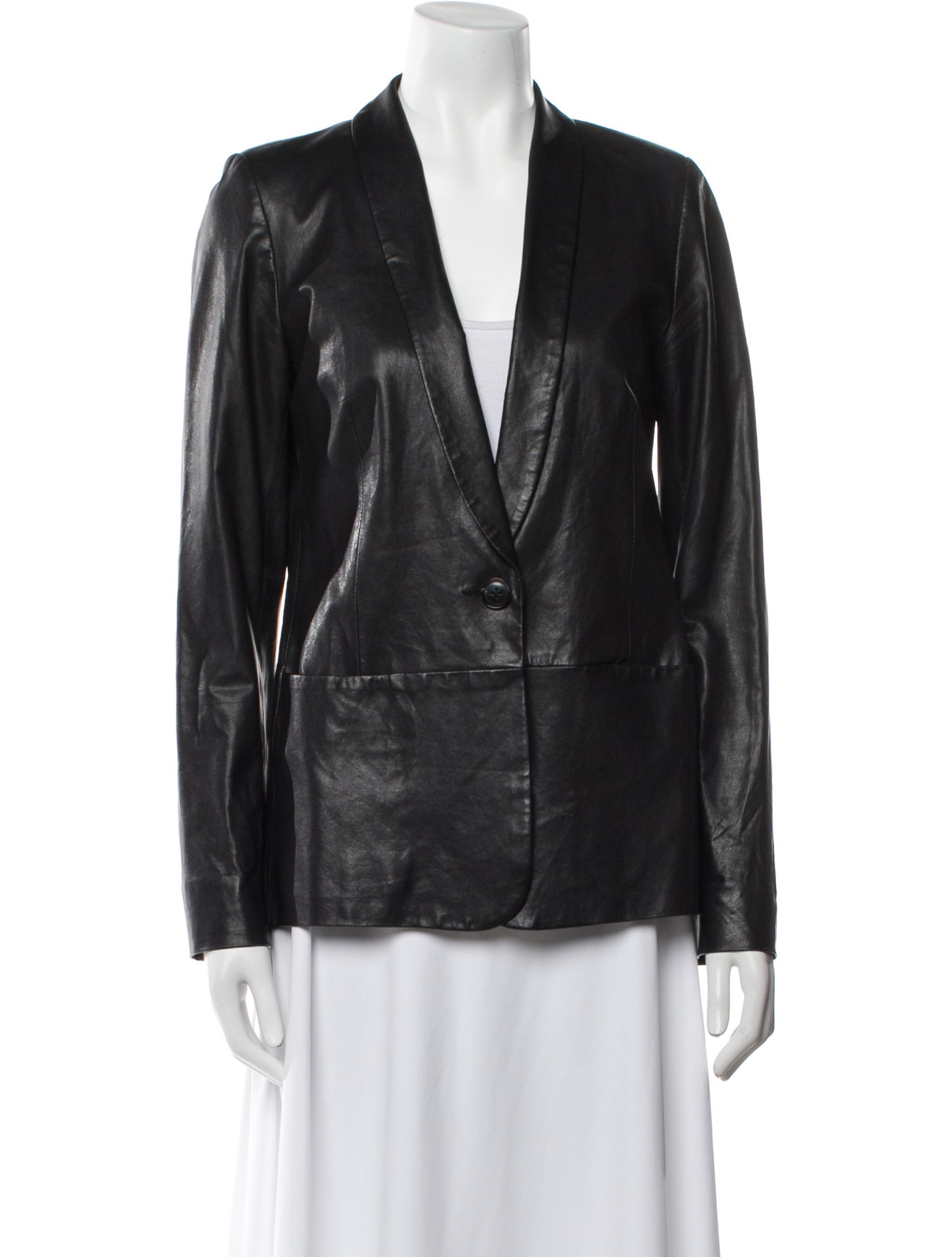 Vince Leather Blazer