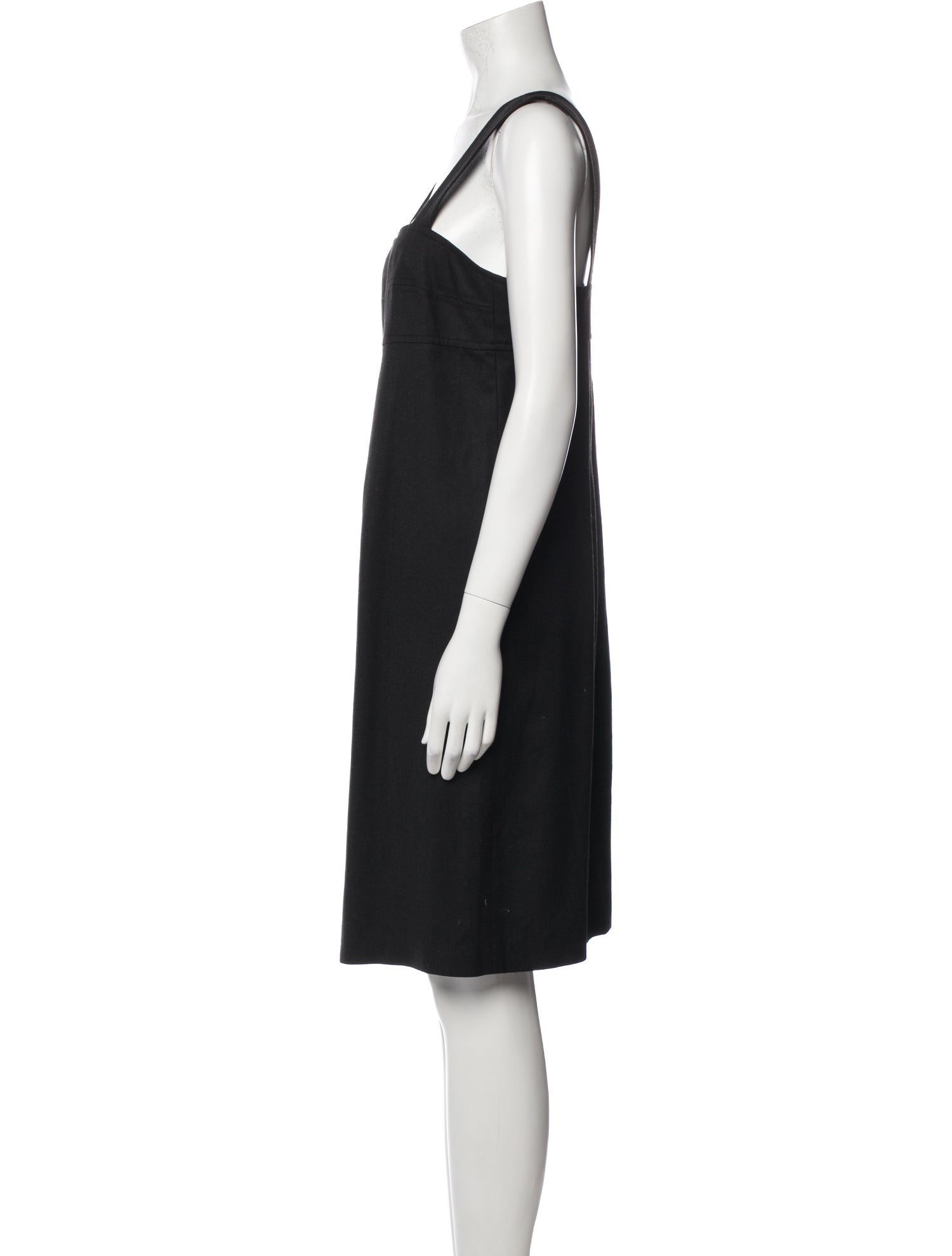 Vince Square Neckline Knee-Length Dress