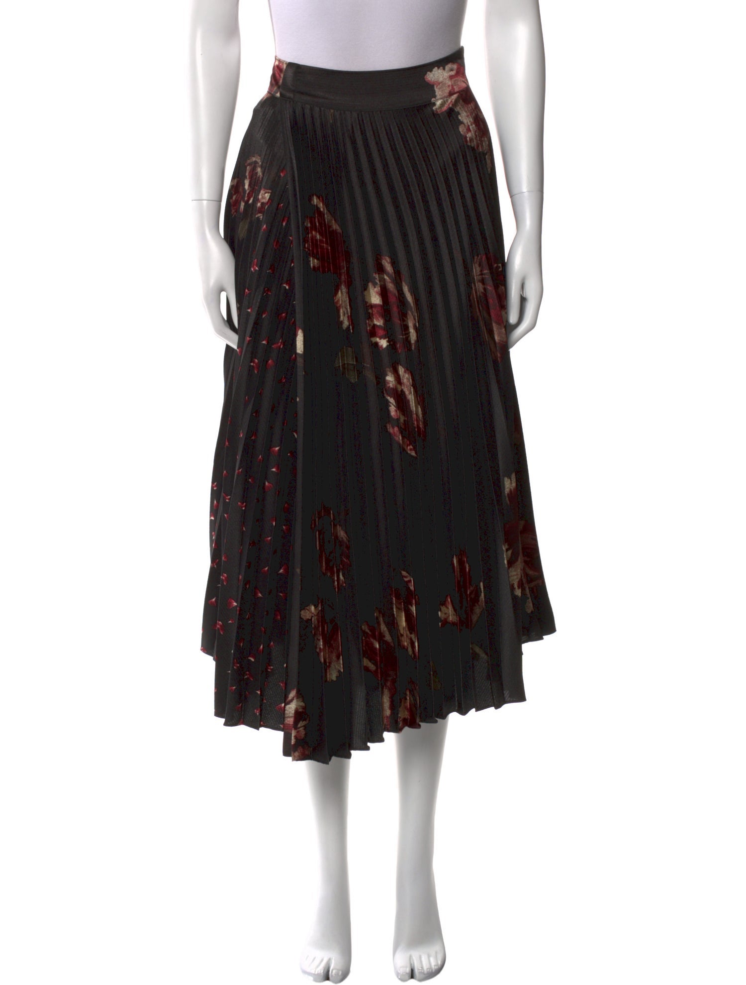 Vince Printed Midi Length Skirt