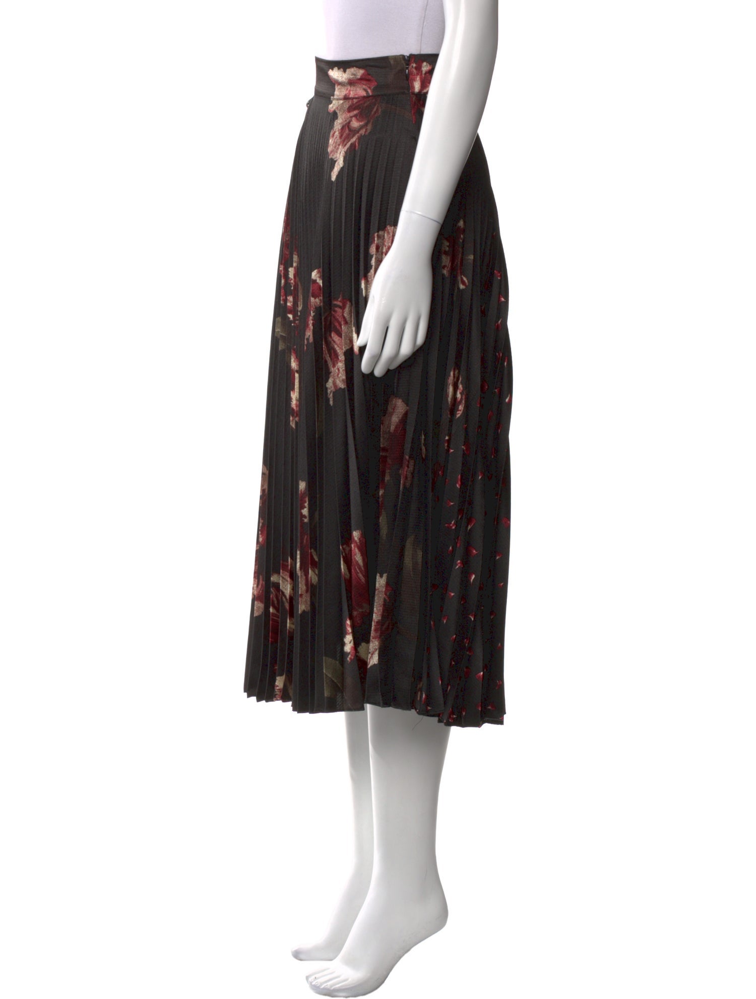 Vince Printed Midi Length Skirt