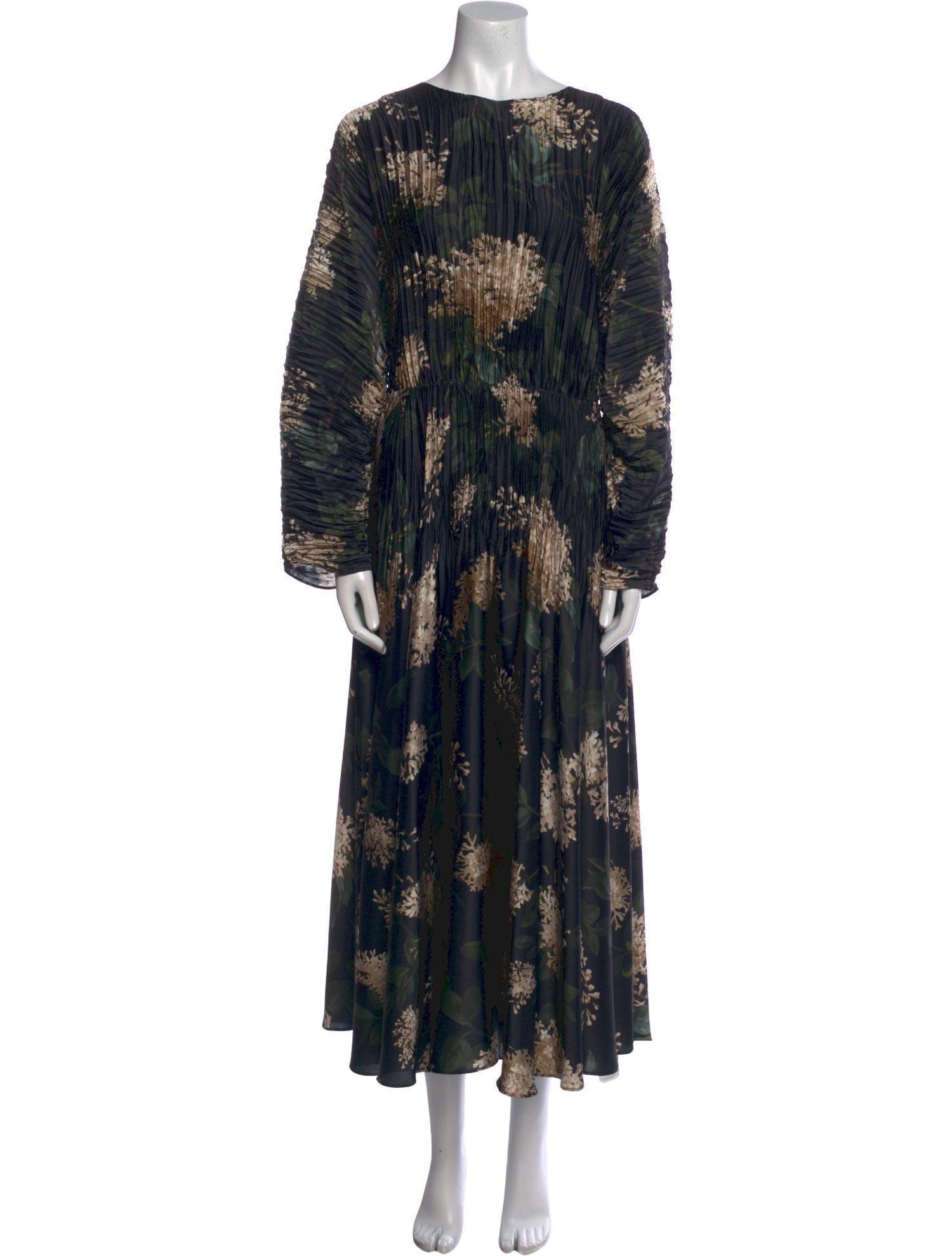 Vince Floral Print Long Dress