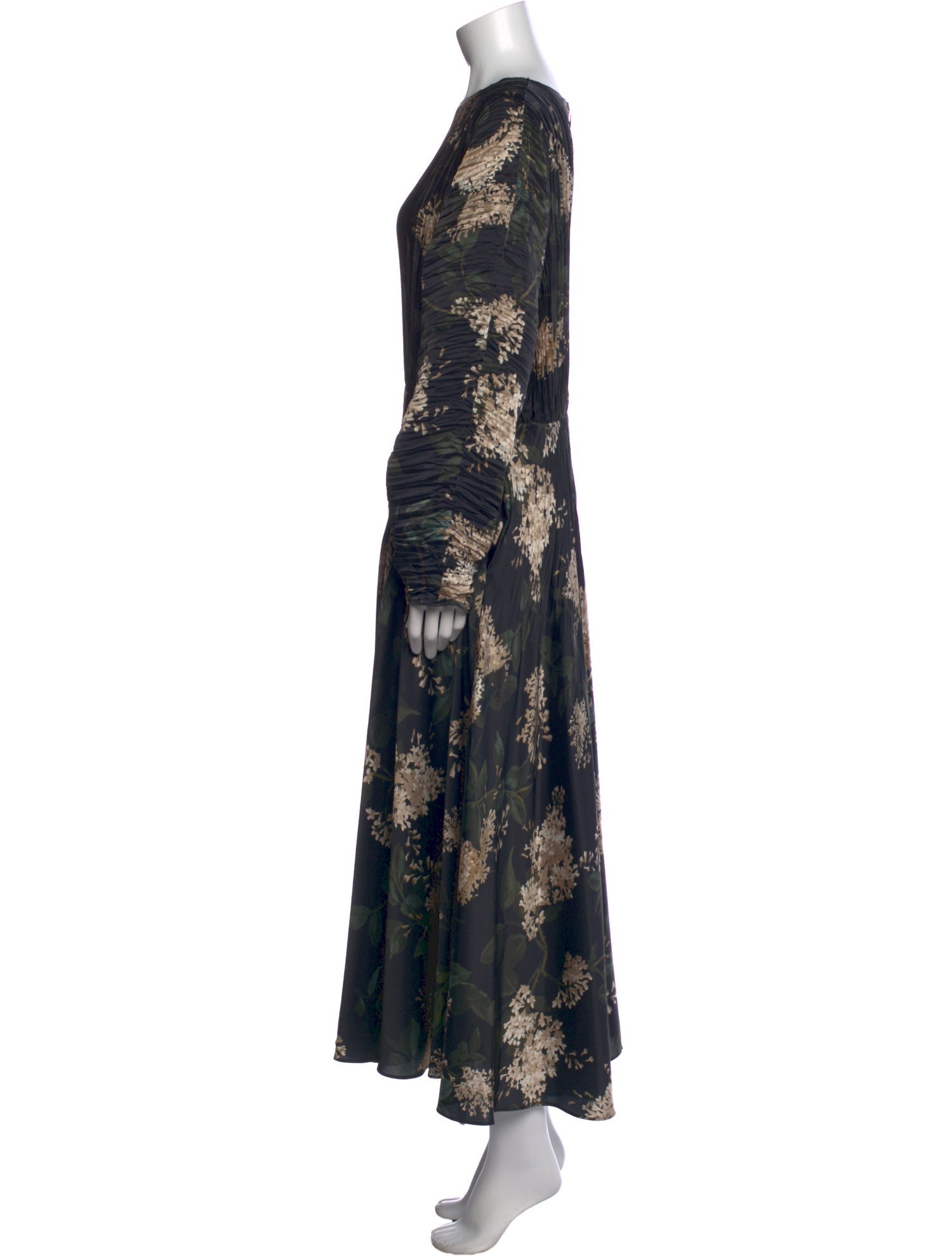 Vince Floral Print Long Dress