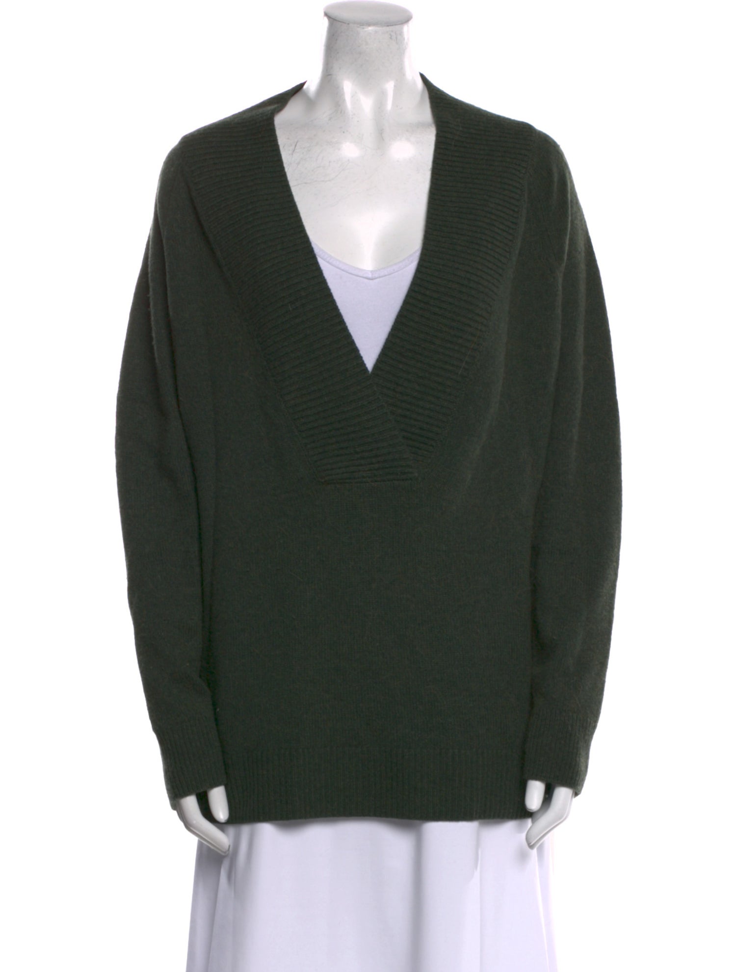 Vince Wool Plunge Neckline Sweater