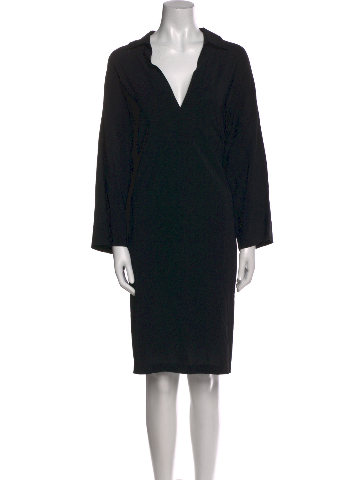 Vince V-Neck Midi Length Dress