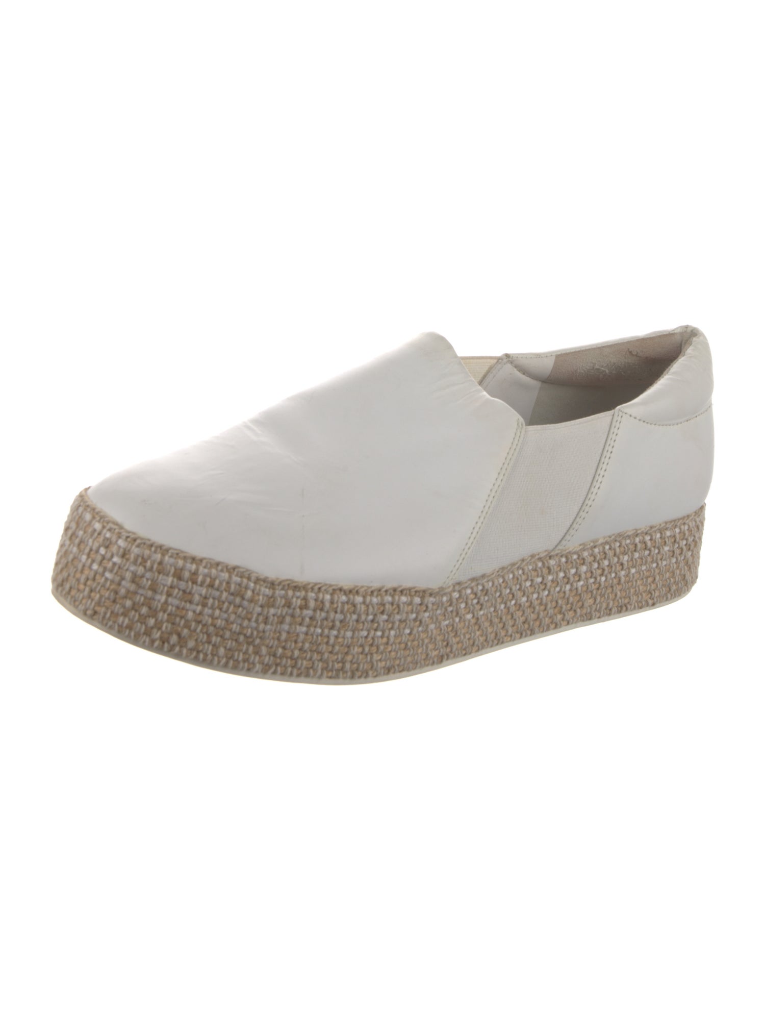 Vince Leather Colorblock Pattern Espadrilles
