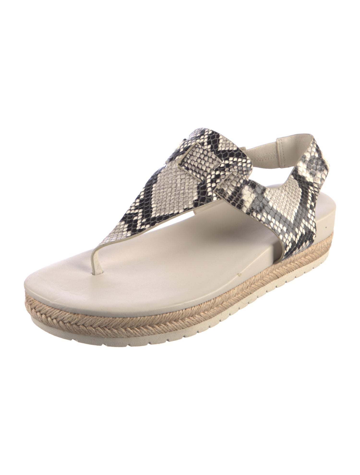 Vince Snakeskin Animal Print Espadrilles