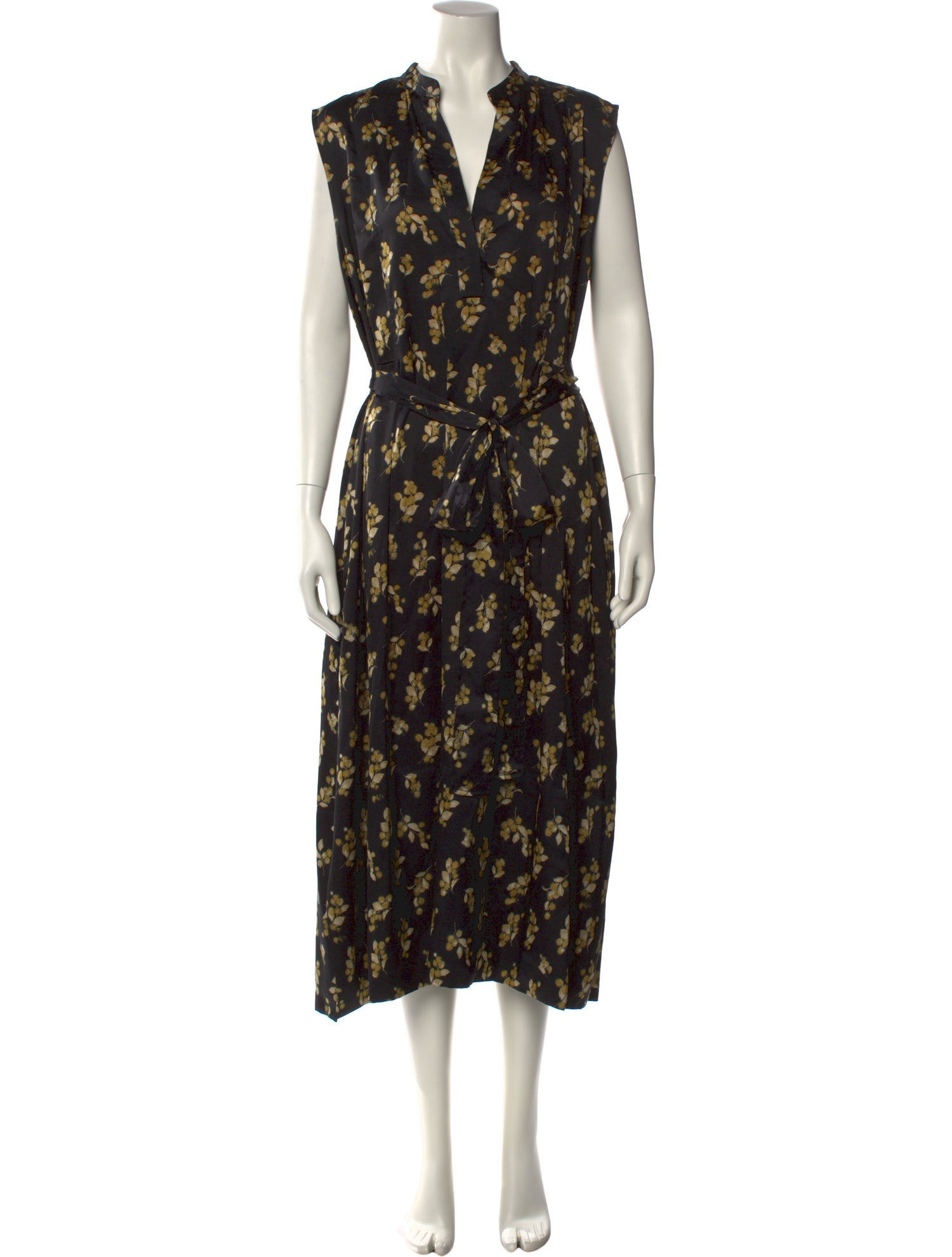 Vince Floral Print Long Dress