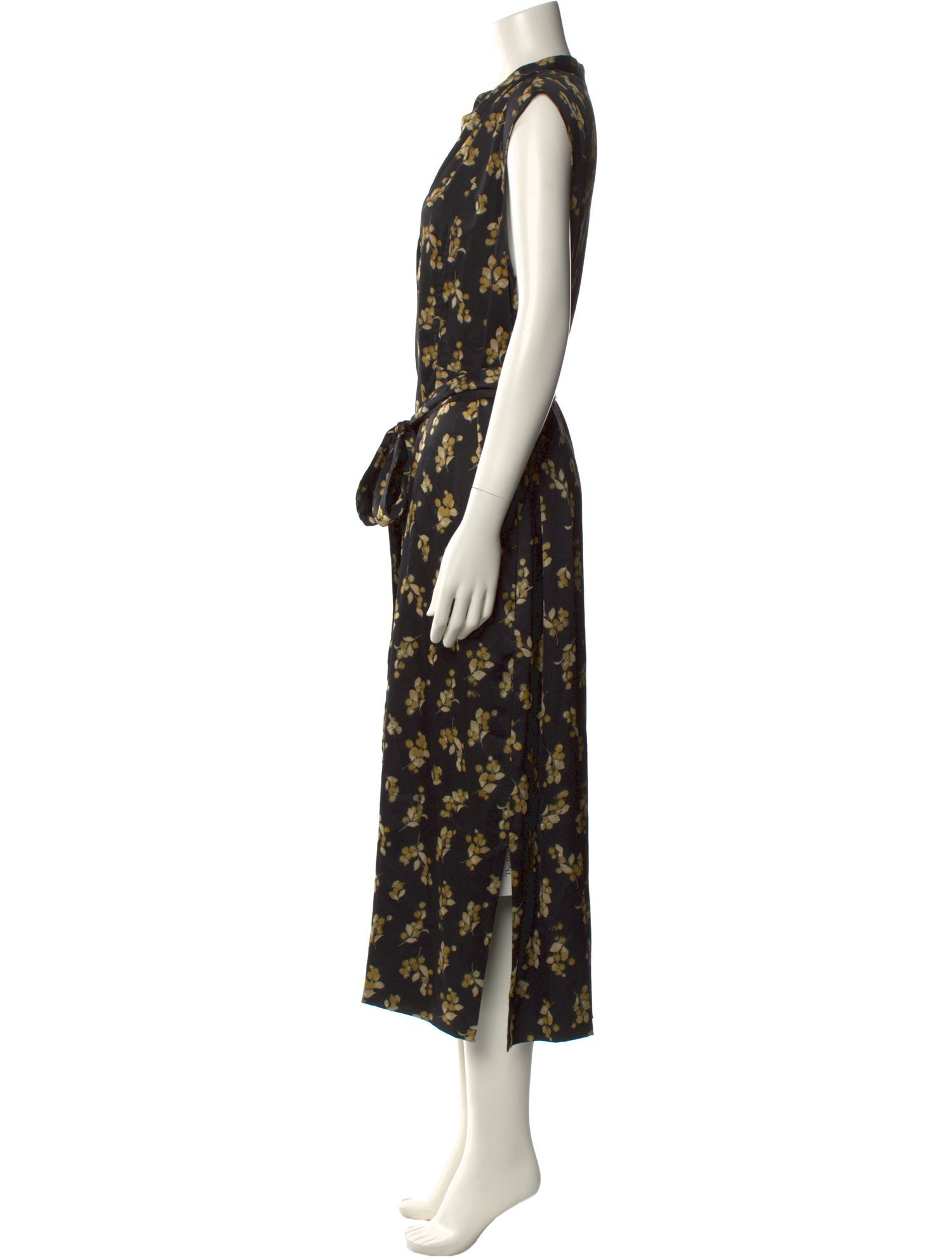Vince Floral Print Long Dress