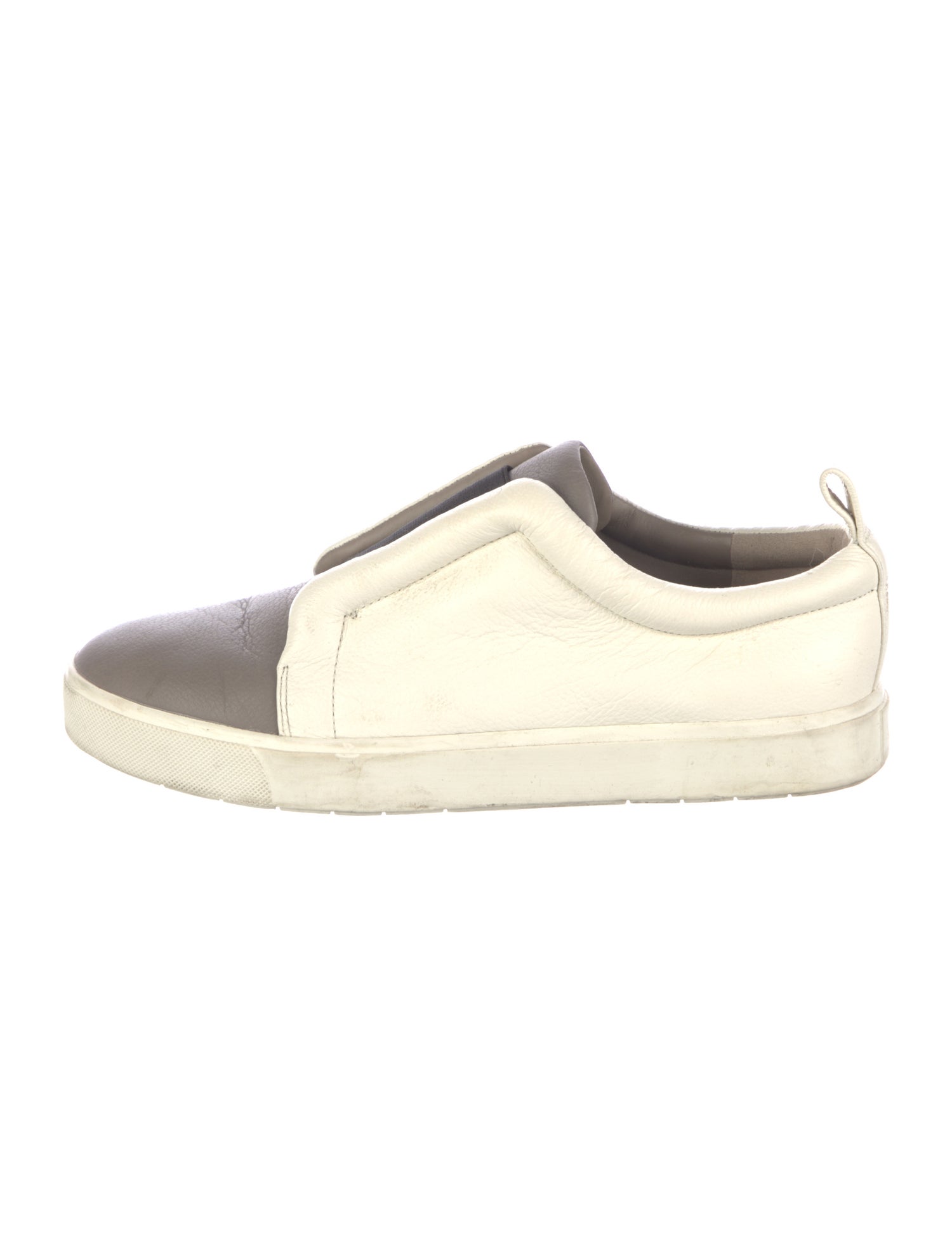 Vince Leather Colorblock Pattern Sneakers