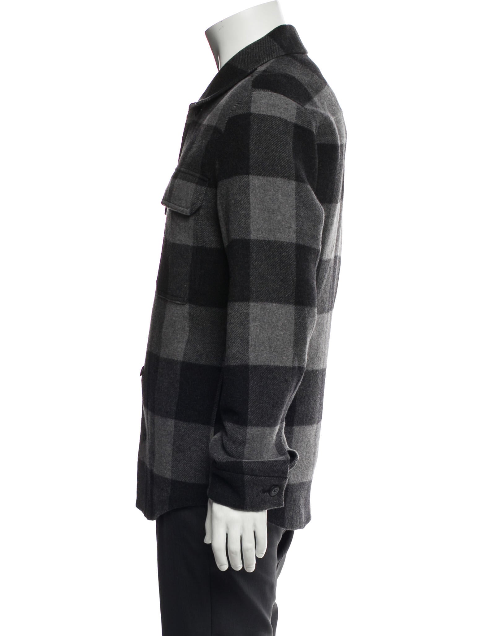 Vince Wool Plaid Print Jacket w/ Tags