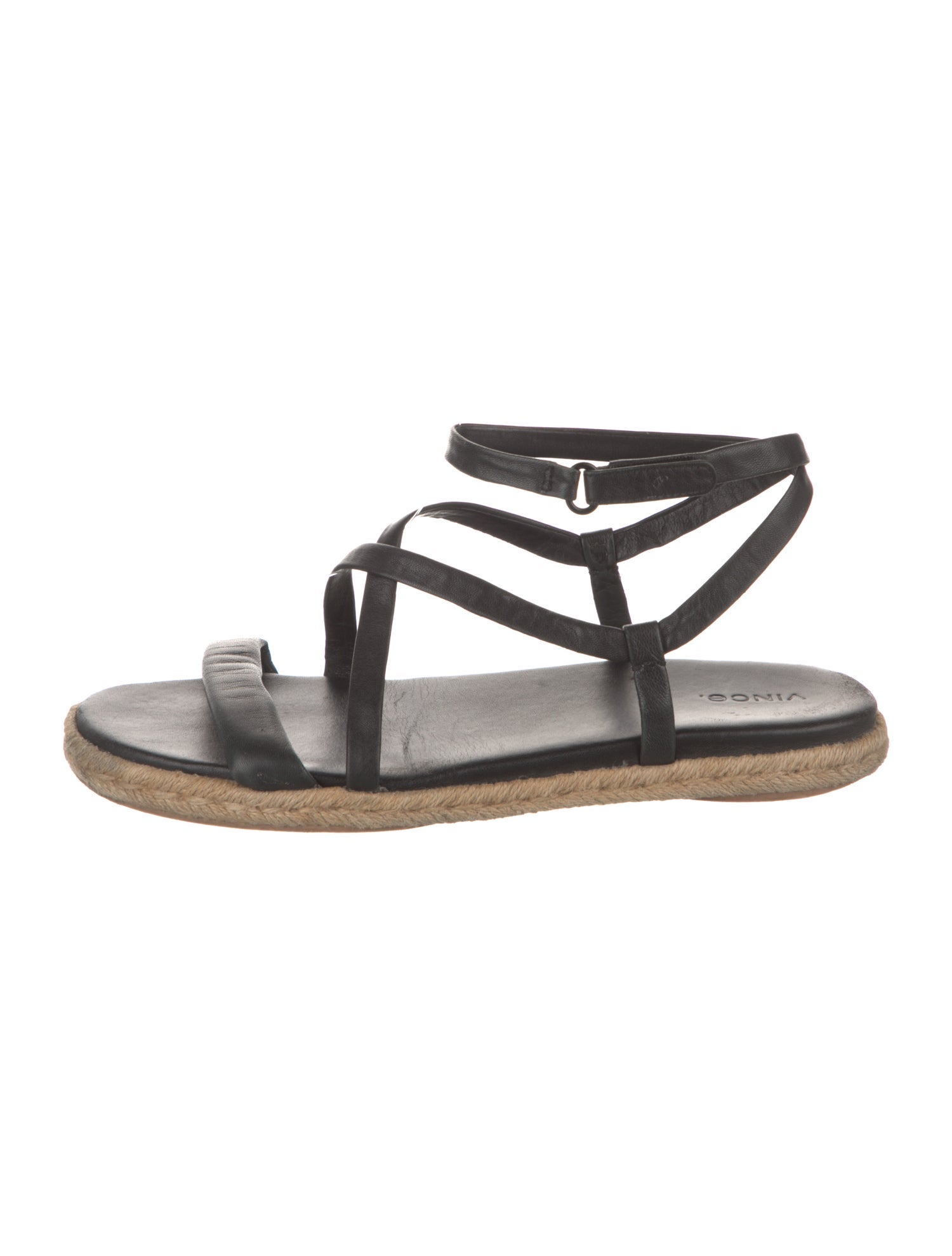 Vince Leather Gladiator Sandals