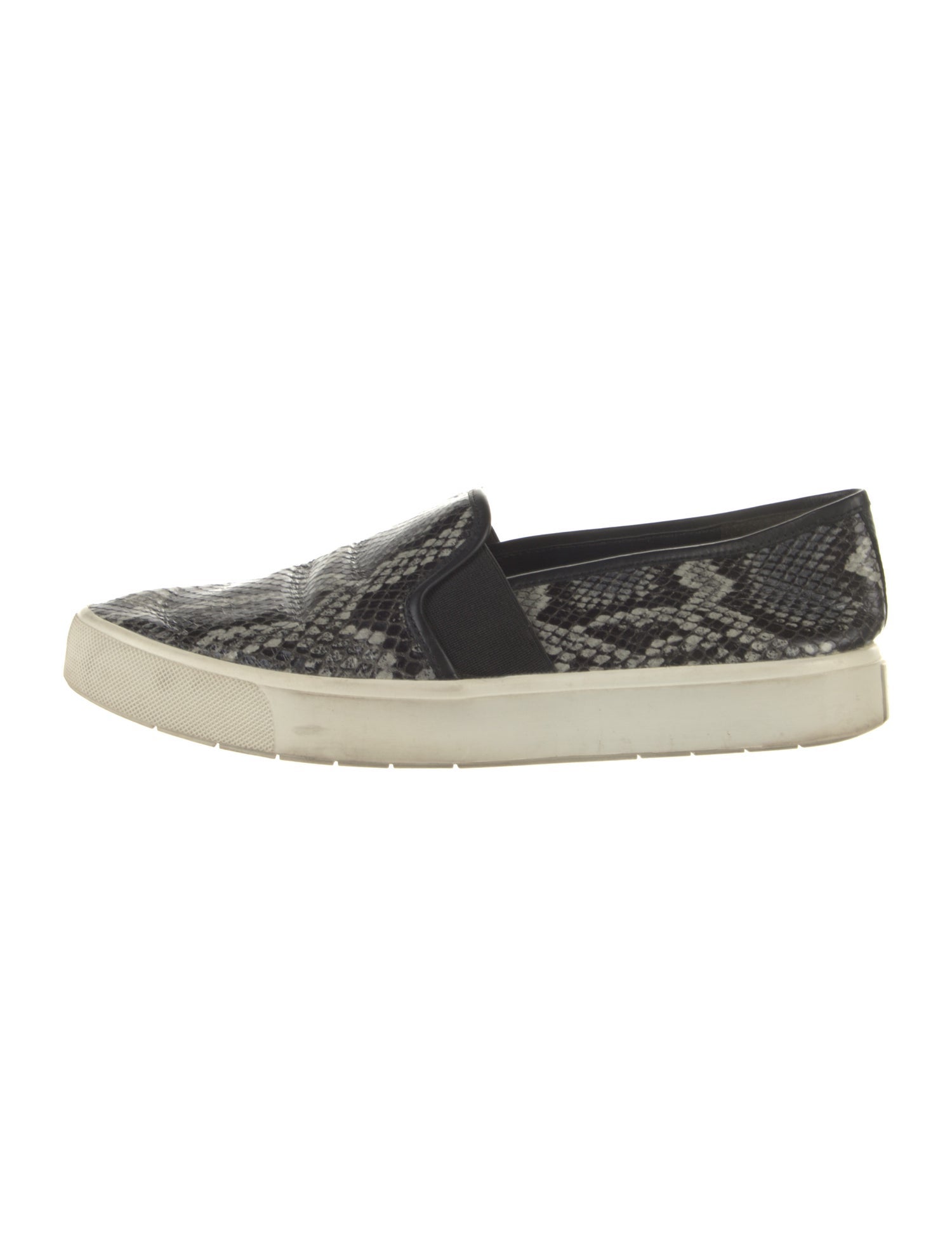 Vince Embossed Leather Animal Print Sneakers