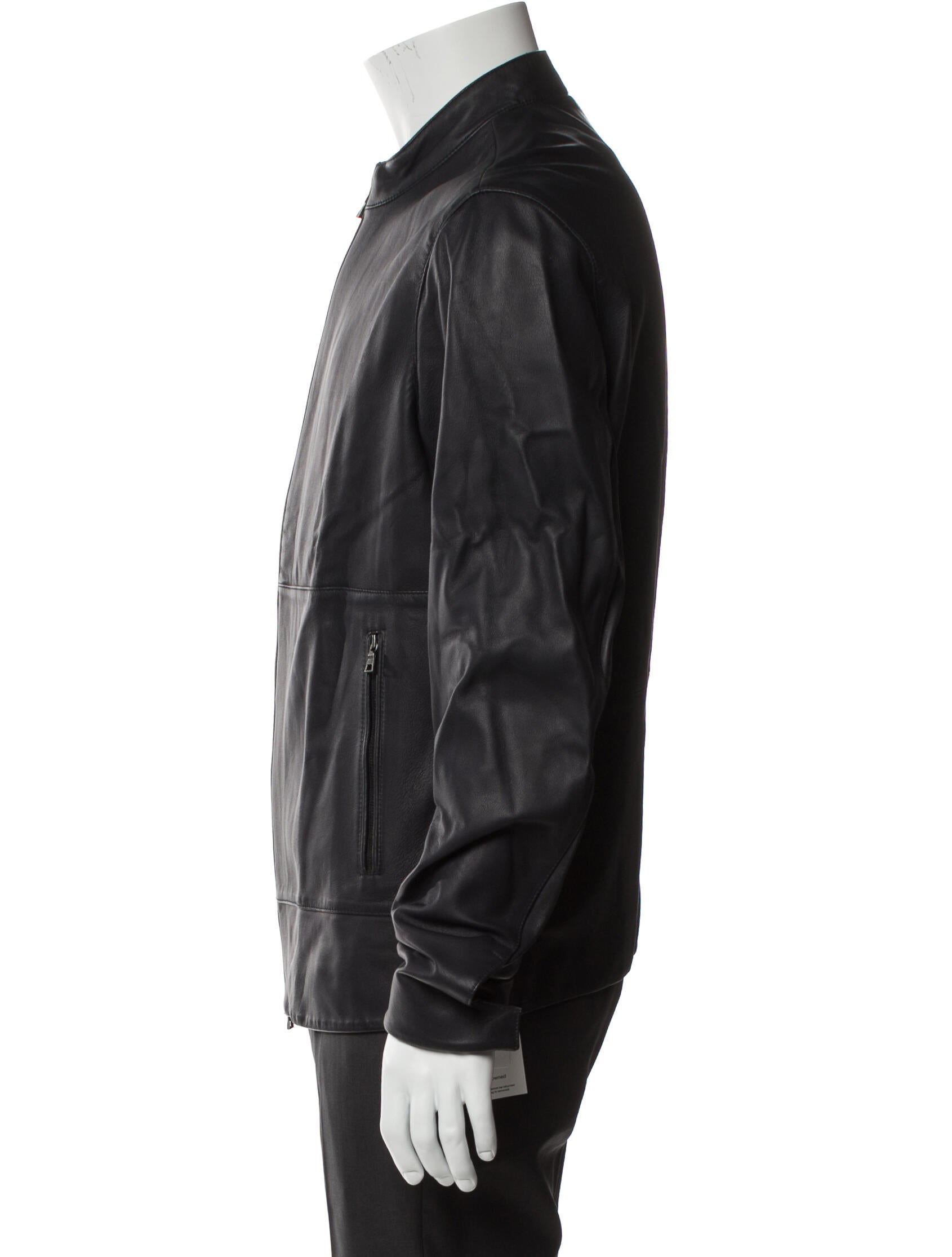 Vince Lamb Leather Moto Jacket