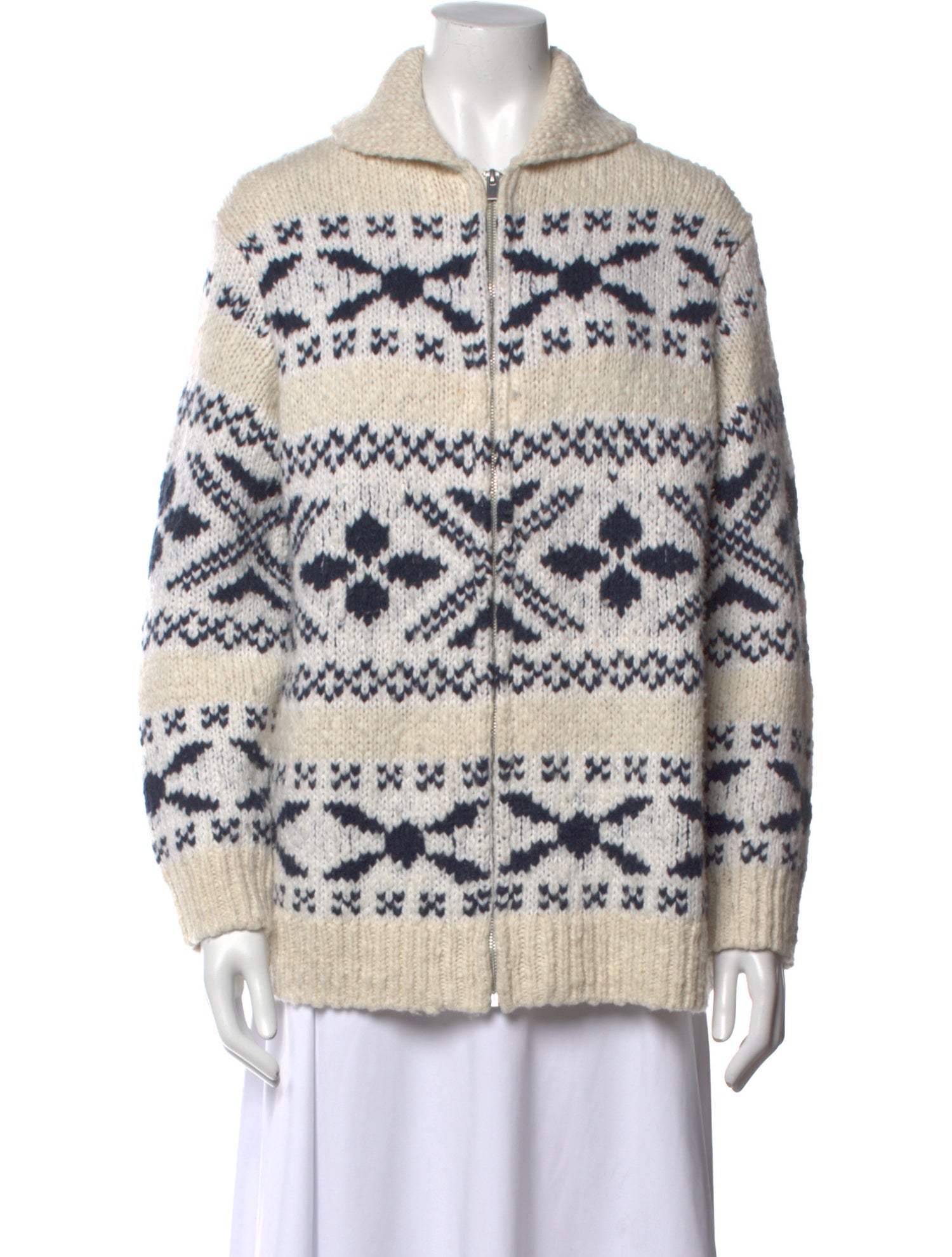 Vince Striped Mock Neck Sweater