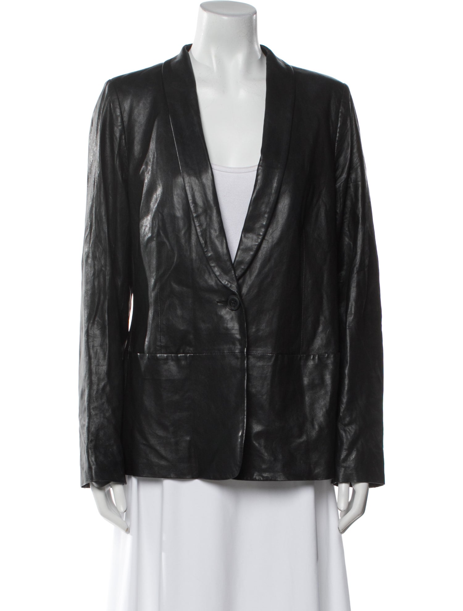 Vince Leather Blazer