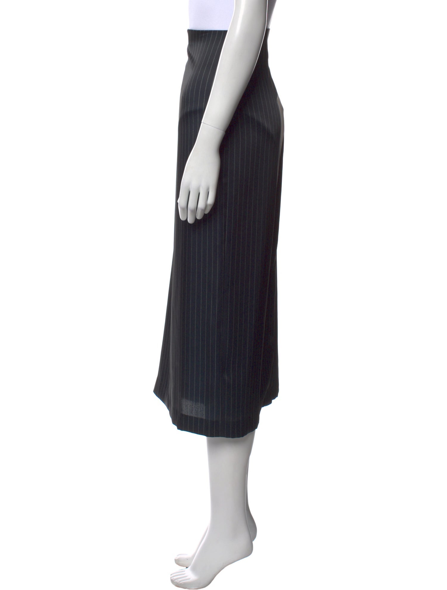 Vince Striped Midi Length Skirt