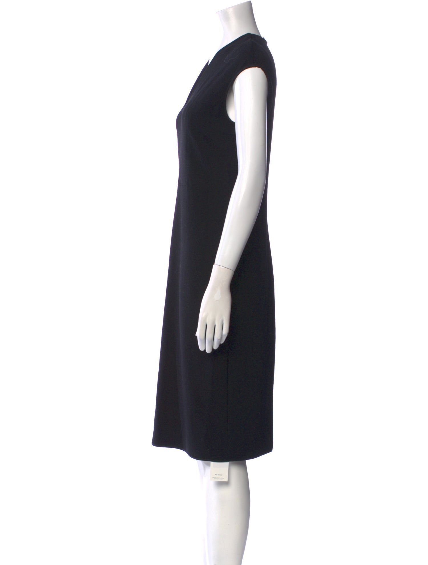 Vince V-Neck Knee-Length Dress