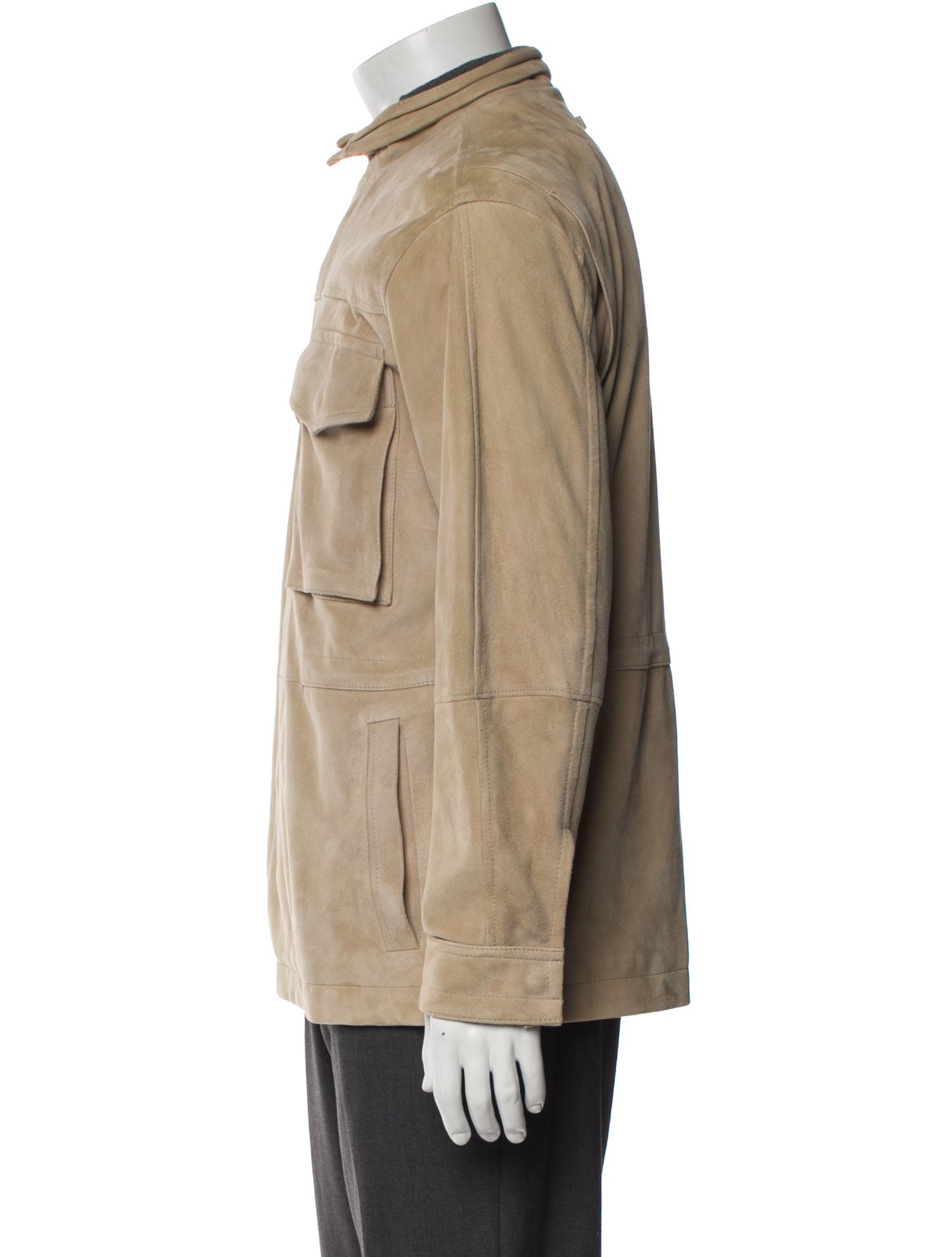 Vince Goat Leather Utility Jacket