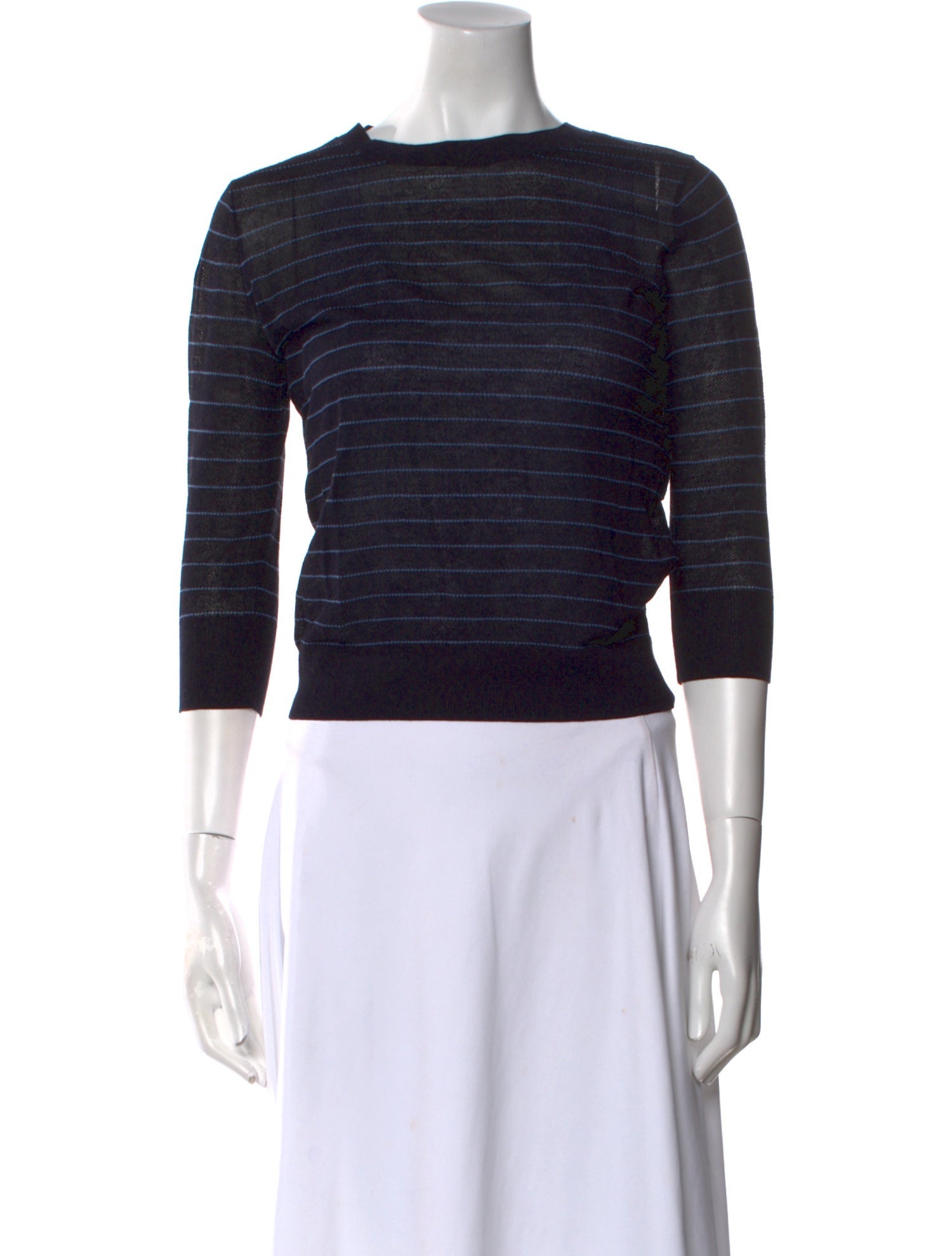 Vince Striped Scoop Neck Sweater w/ Tags