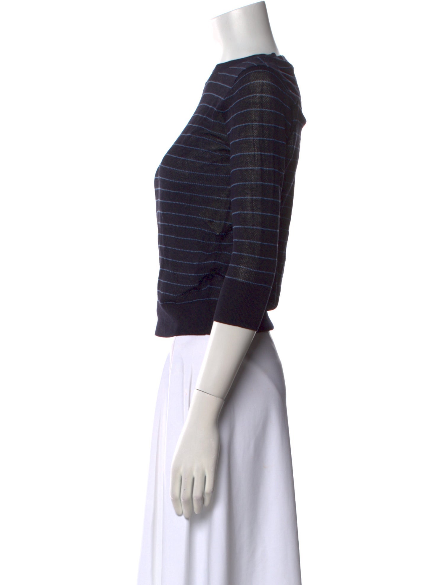 Vince Striped Scoop Neck Sweater w/ Tags