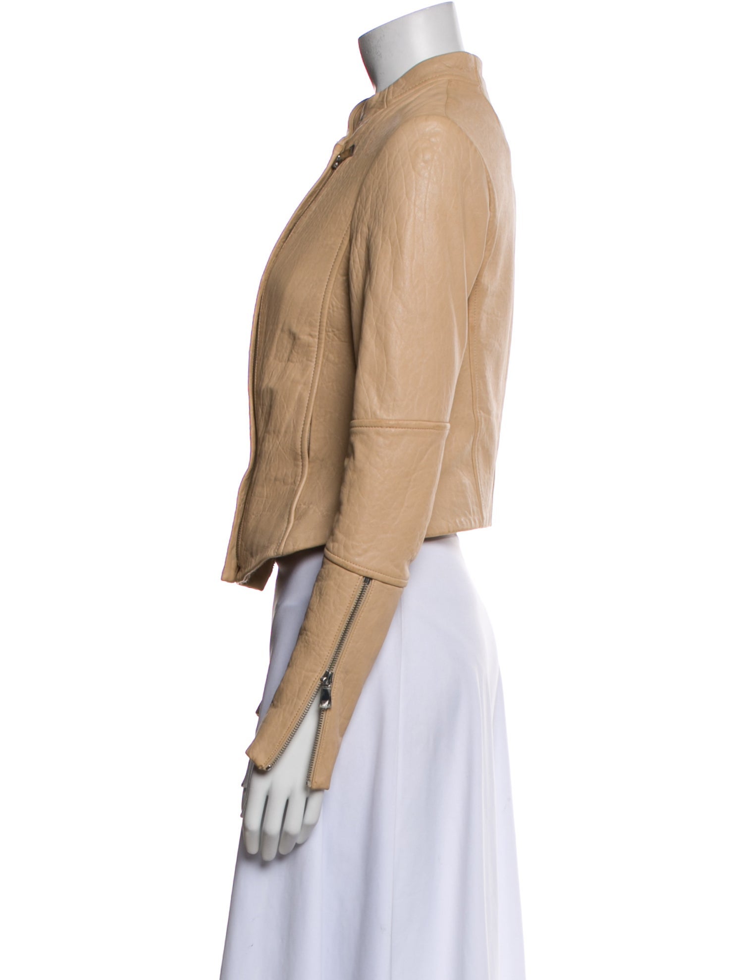 Vince Lamb Leather Biker Jacket