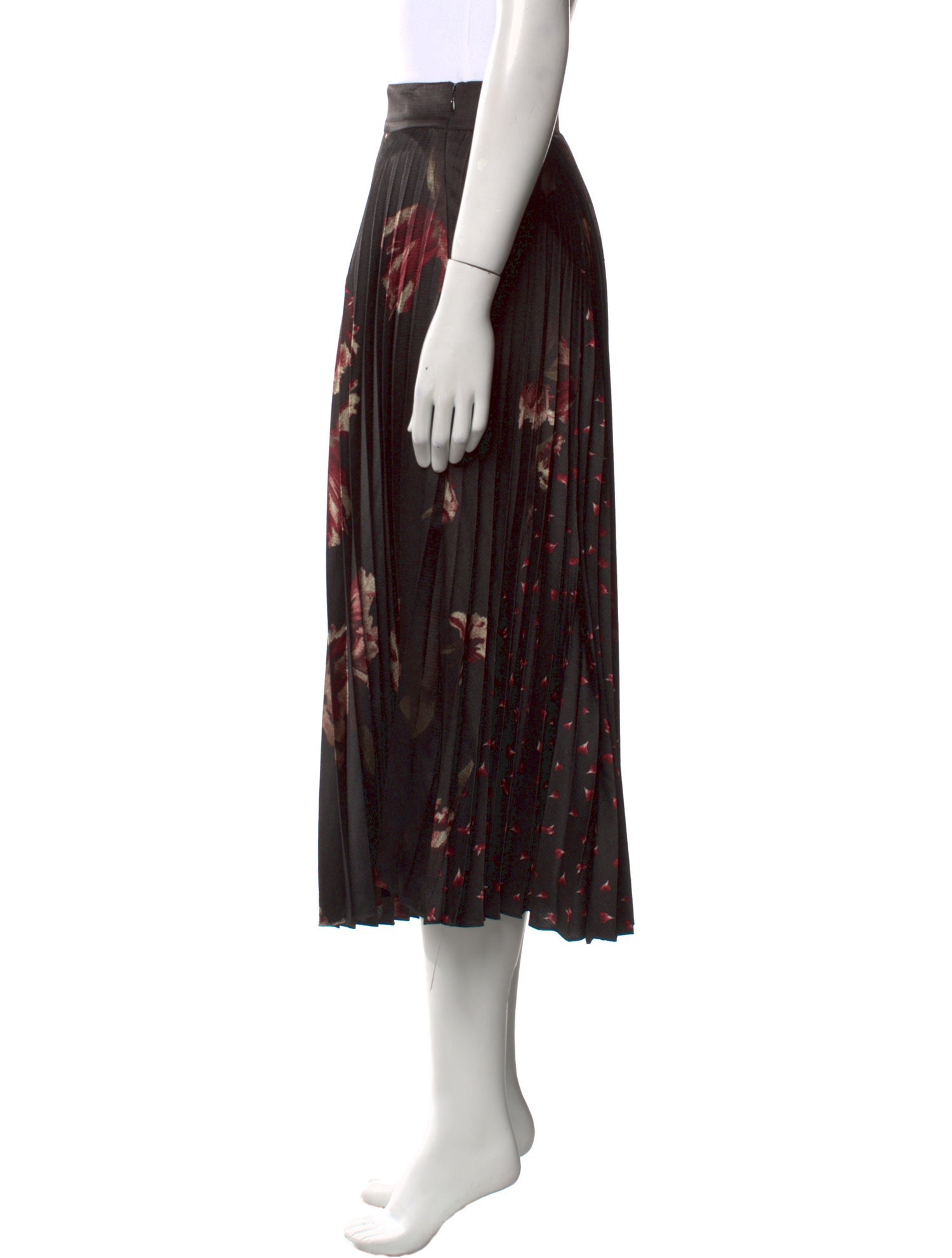 Vince Striped Midi Length Skirt