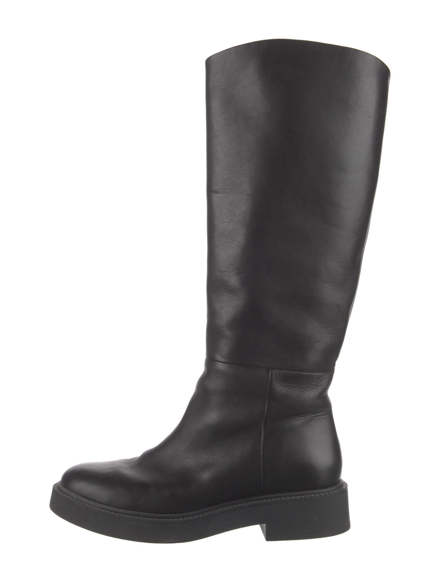Vince Leather Riding Boots