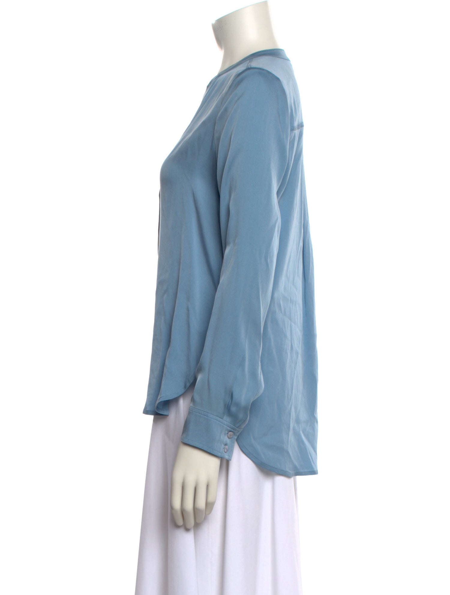 Vince Silk V-Neck Blouse