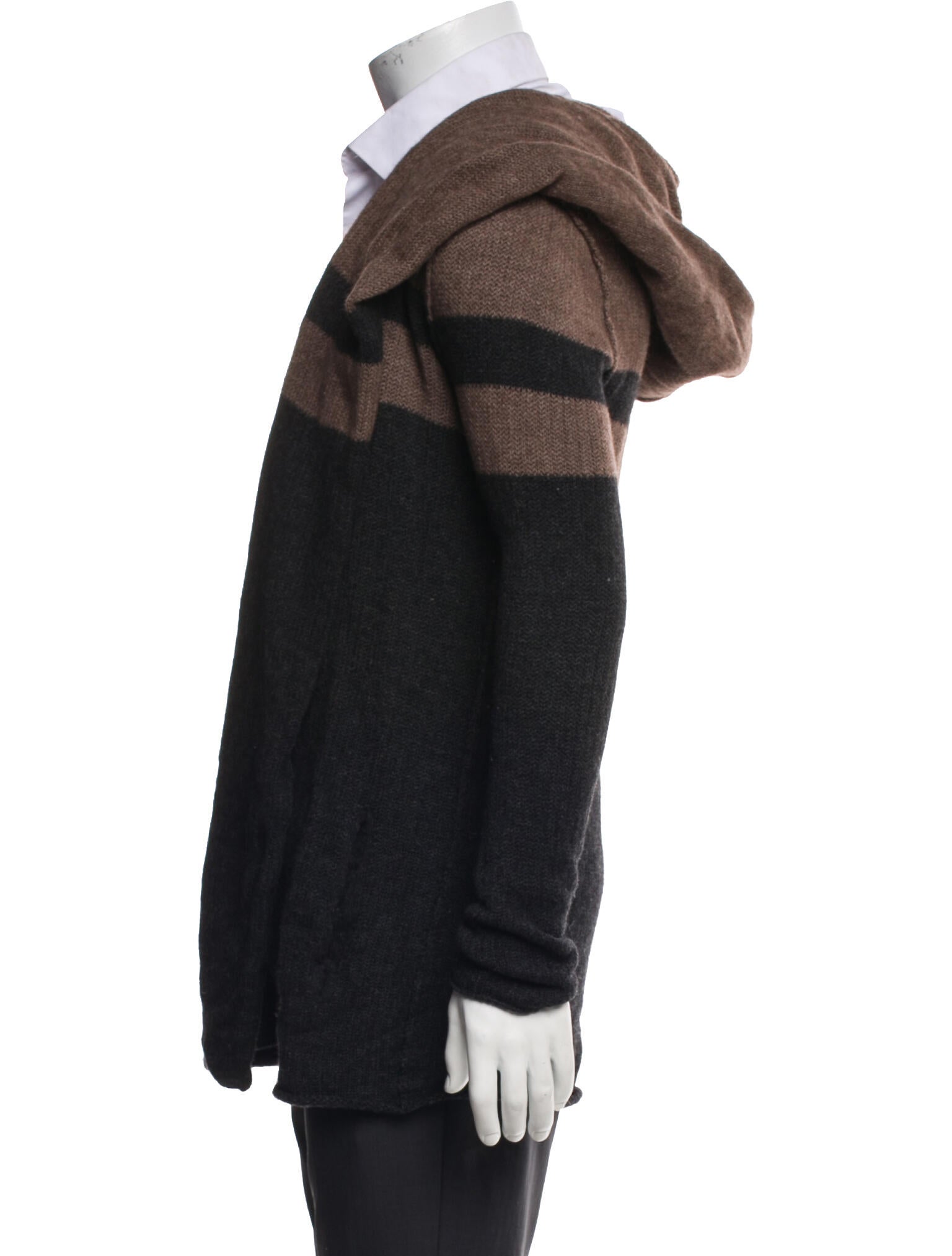 Vince Striped Open Front Cardigan