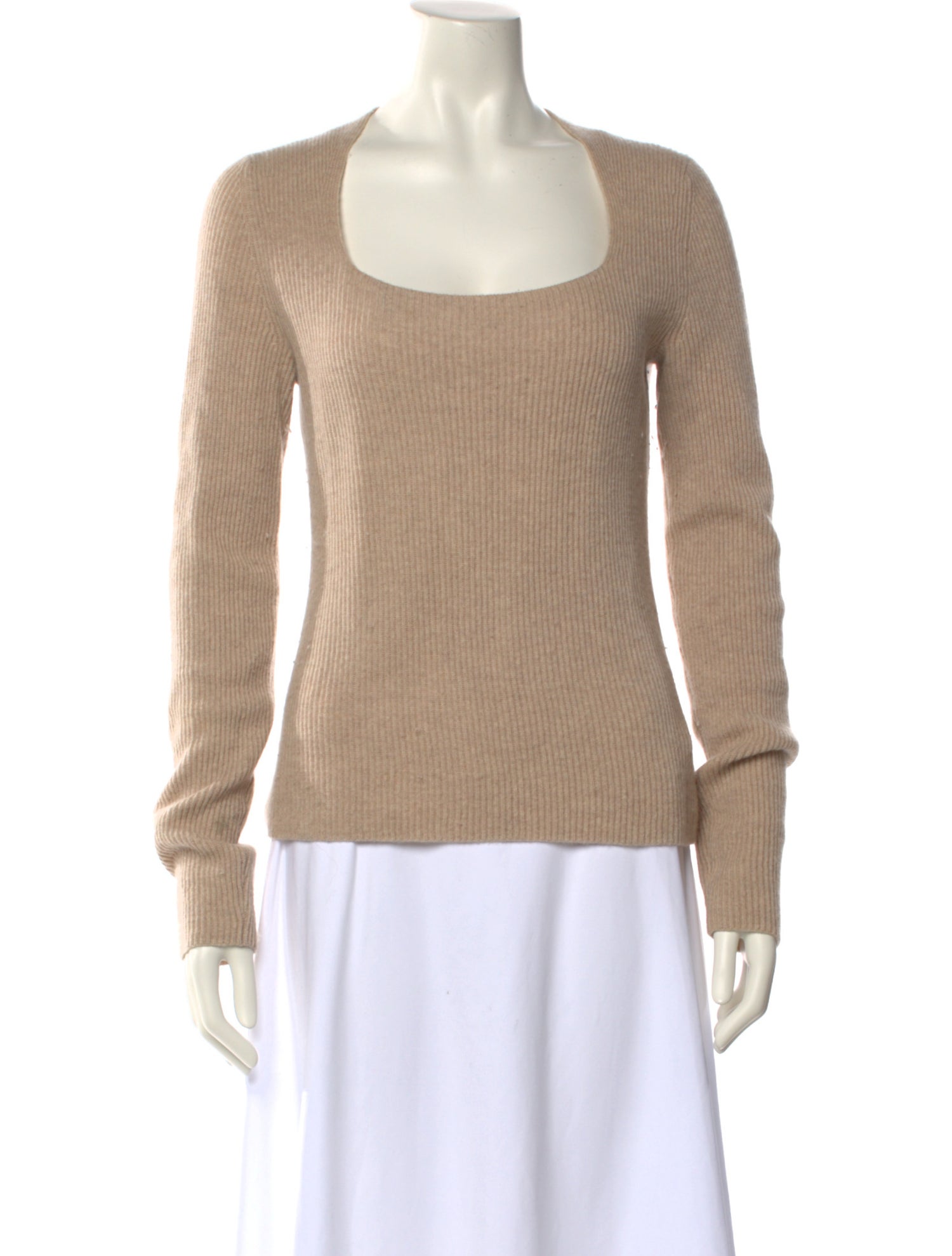 Vince Cashmere Square Neckline Sweater
