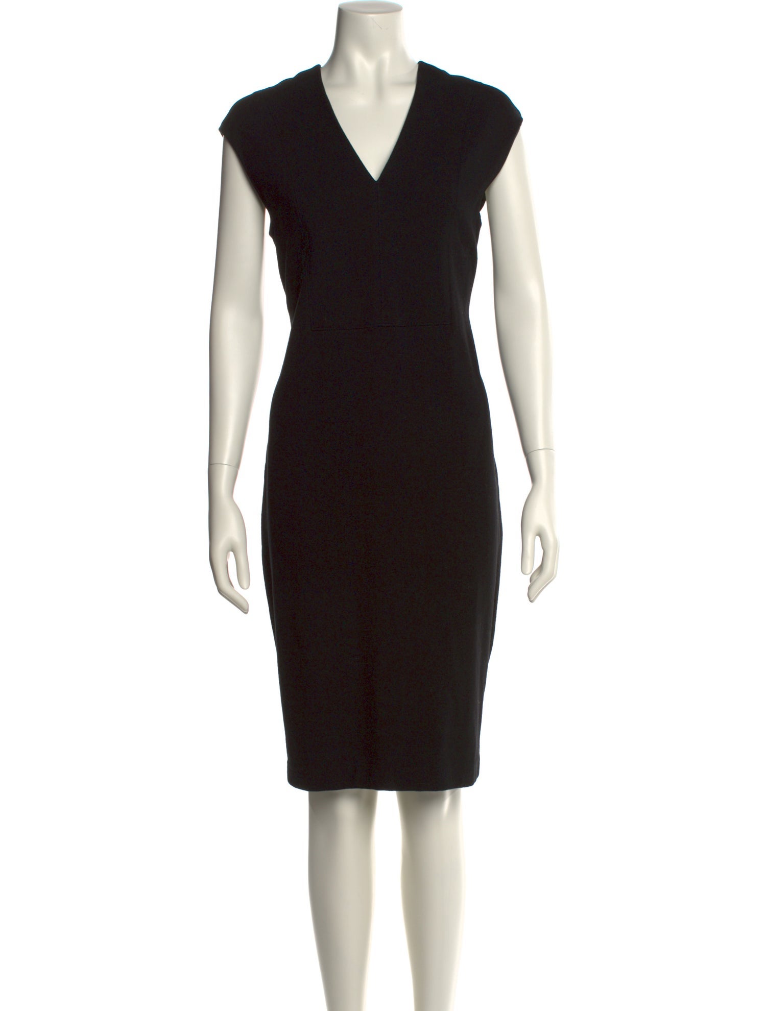 Vince V-Neck Knee-Length Dress