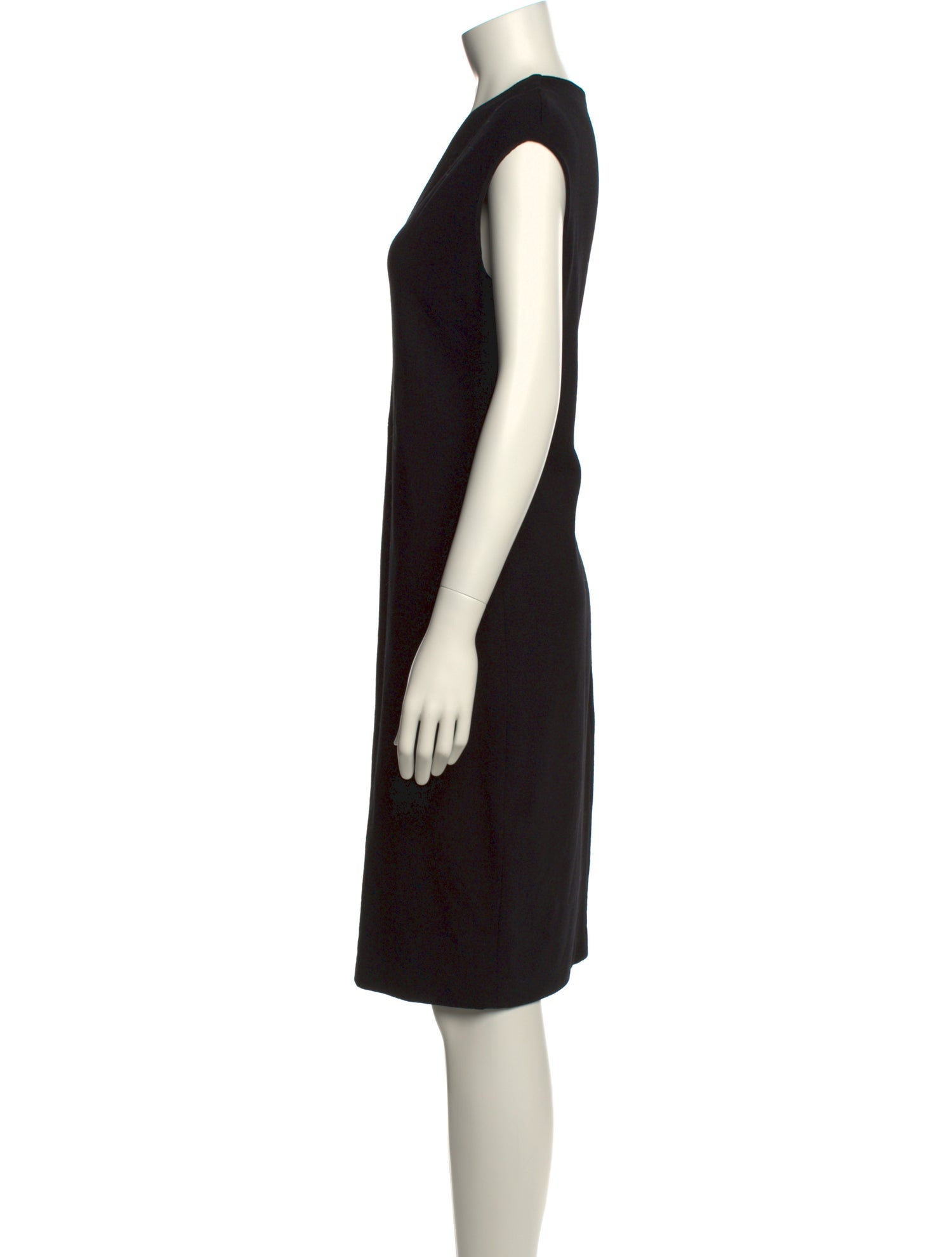 Vince V-Neck Knee-Length Dress
